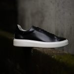 PATRICK(パトリック) 【CRUISE LINE / クルーズライン】 GENOVA (ジェノバ) Annonay Vocalou Calf Leather (アノネイ社 ボカルーカーフ レザー) ローカット レザー スニーカー BLACK (ブラック・BLK) MADE IN JAPAN(日本製) 【1st コレクション // 復刻モデル】【スペシャル限定モデル】のイメージ