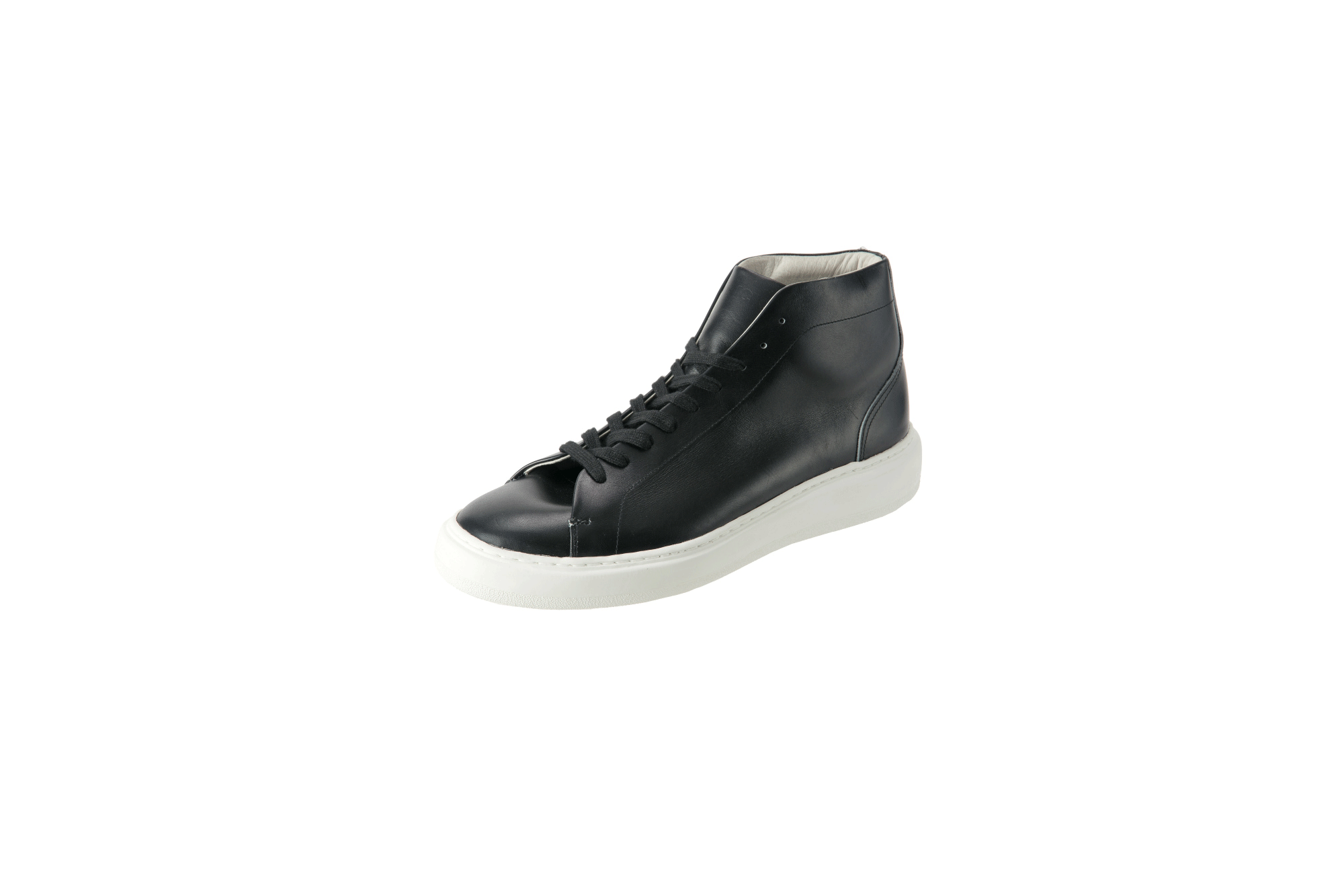 PATRICK(パトリック) CRUISE LINE クルーズライン GENOVA-HI (ジェノバ ハイ) Annonay Vocalou Calf Leather (アノネイ社 ボカルーカーフ レザー) ハイカット レザー スニーカー BLACK (ブラック・BLK) MADE IN JAPAN(日本製) 【1st コレクション // 復刻モデル】【スペシャル限定モデル】 patrick パトリック cruiseline クルーズライン 愛知 名古屋 Alto e Diritto アルト エ デリット 干場義雅　坪内浩