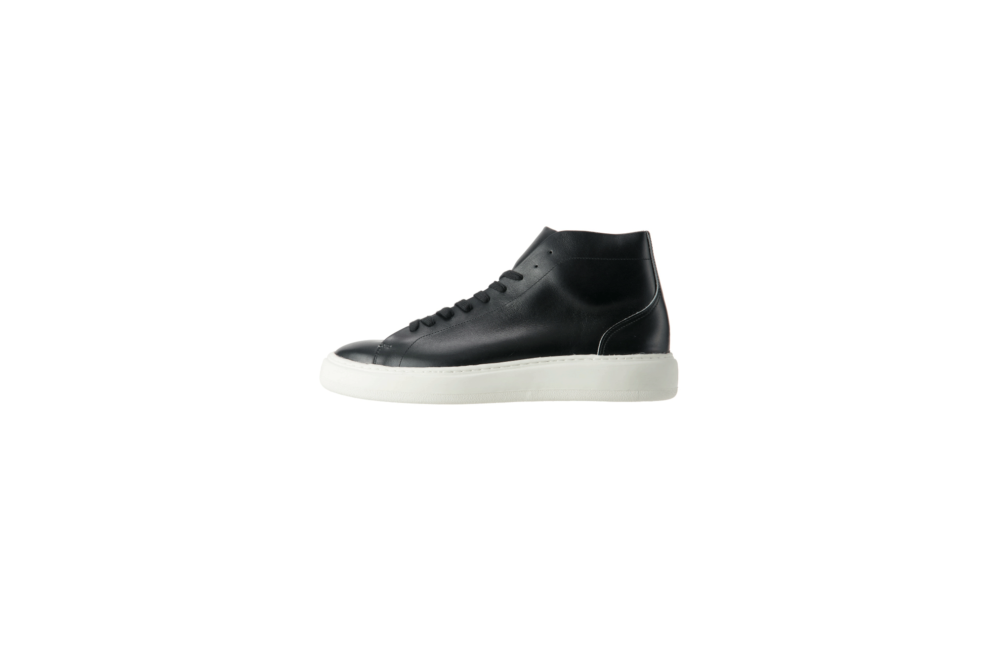 PATRICK(パトリック) CRUISE LINE クルーズライン GENOVA-HI (ジェノバ ハイ) Annonay Vocalou Calf Leather (アノネイ社 ボカルーカーフ レザー) ハイカット レザー スニーカー BLACK (ブラック・BLK) MADE IN JAPAN(日本製) 【1st コレクション // 復刻モデル】【スペシャル限定モデル】 patrick パトリック cruiseline クルーズライン 愛知 名古屋 Alto e Diritto アルト エ デリット 干場義雅　坪内浩