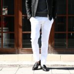 PT01 (ピーティーゼロウーノ) BUSINESS (ビジネス) SUPER SLIM FIT (スーパースリムフィット) Lux Cloth ストレッチ コットン スラックス パンツ WHITE (ホワイト・0010) 2018 春夏新作のイメージ