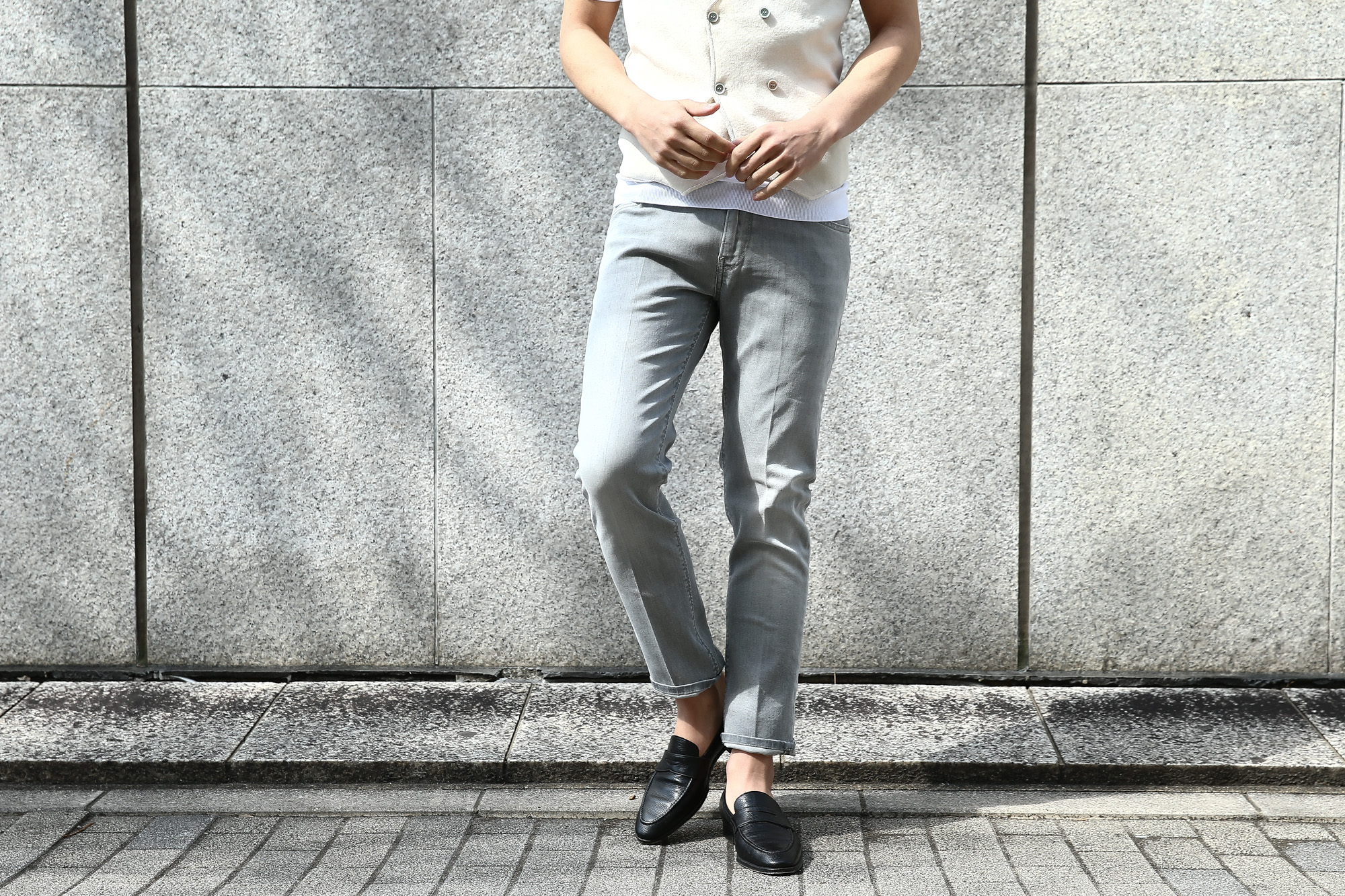 PT05 (ピーティーゼロチンクエ) SWING (スイング) NEW SUPER SLIM FIT (ニュースーパースリムフィット) ストレッチ デニム パンツ GRAY (グレー・MC28) 2018 春夏新作 pt05 pt01 デニム ジーパン 愛知 名古屋 Alto e Diritto アルト エ デリット