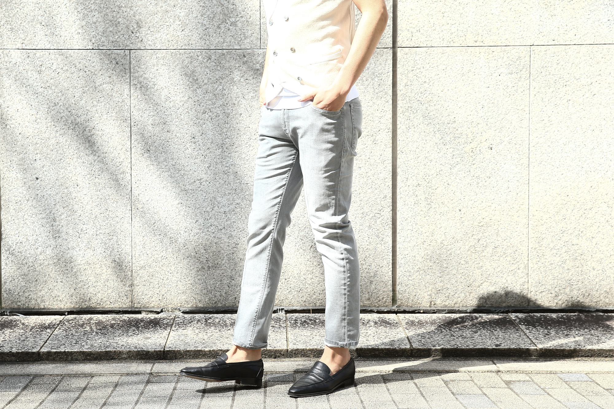 PT05 (ピーティーゼロチンクエ) SWING (スイング) NEW SUPER SLIM FIT (ニュースーパースリムフィット) ストレッチ デニム パンツ GRAY (グレー・MC28) 2018 春夏新作 pt05 pt01 デニム ジーパン 愛知 名古屋 Alto e Diritto アルト エ デリット