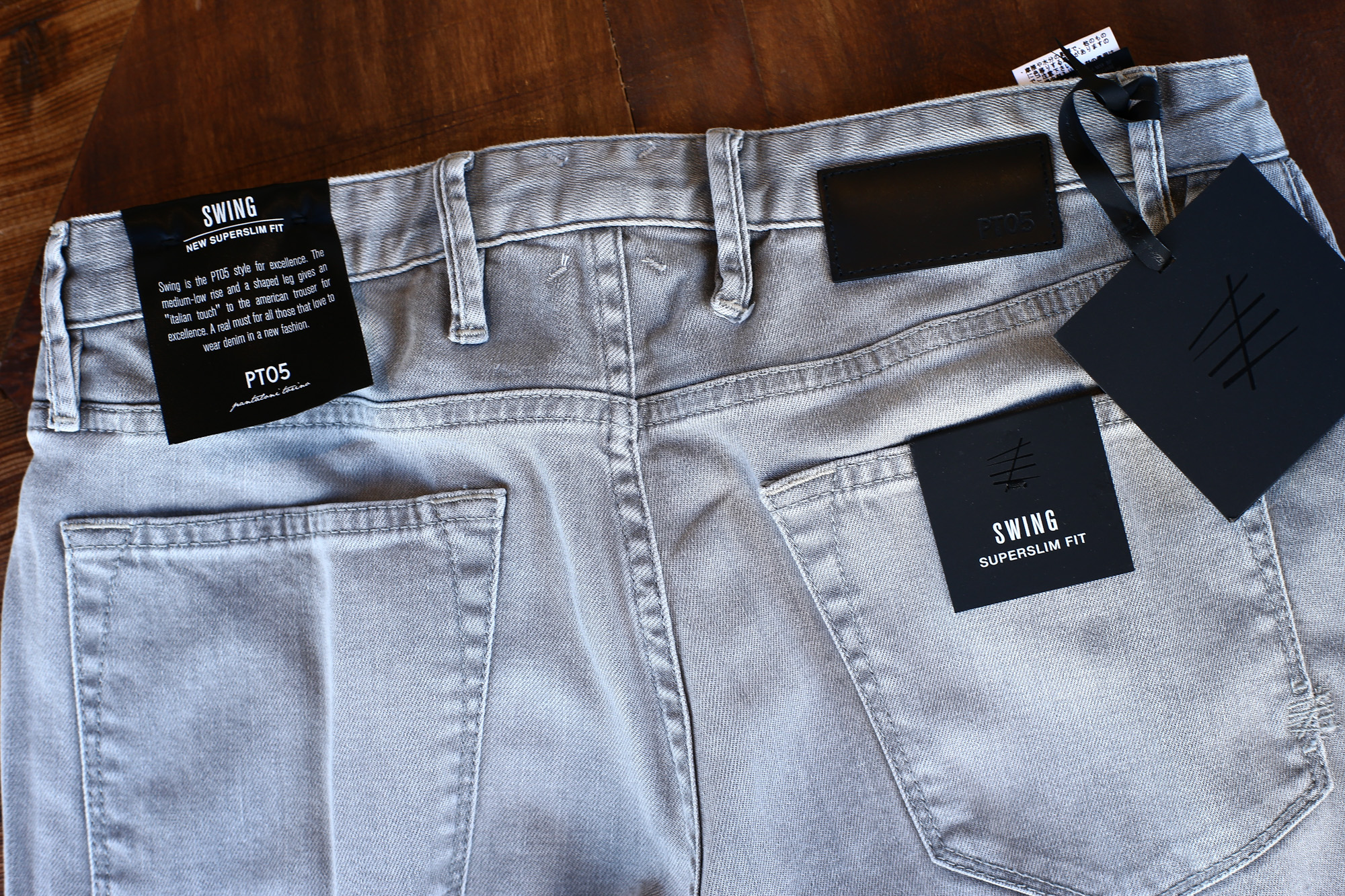 PT05 (ピーティーゼロチンクエ) SWING (スイング) NEW SUPER SLIM FIT (ニュースーパースリムフィット) ストレッチ デニム パンツ GRAY (グレー・MC28) 2018 春夏新作 pt05 pt01 デニム ジーパン 愛知 名古屋 Alto e Diritto アルト エ デリット