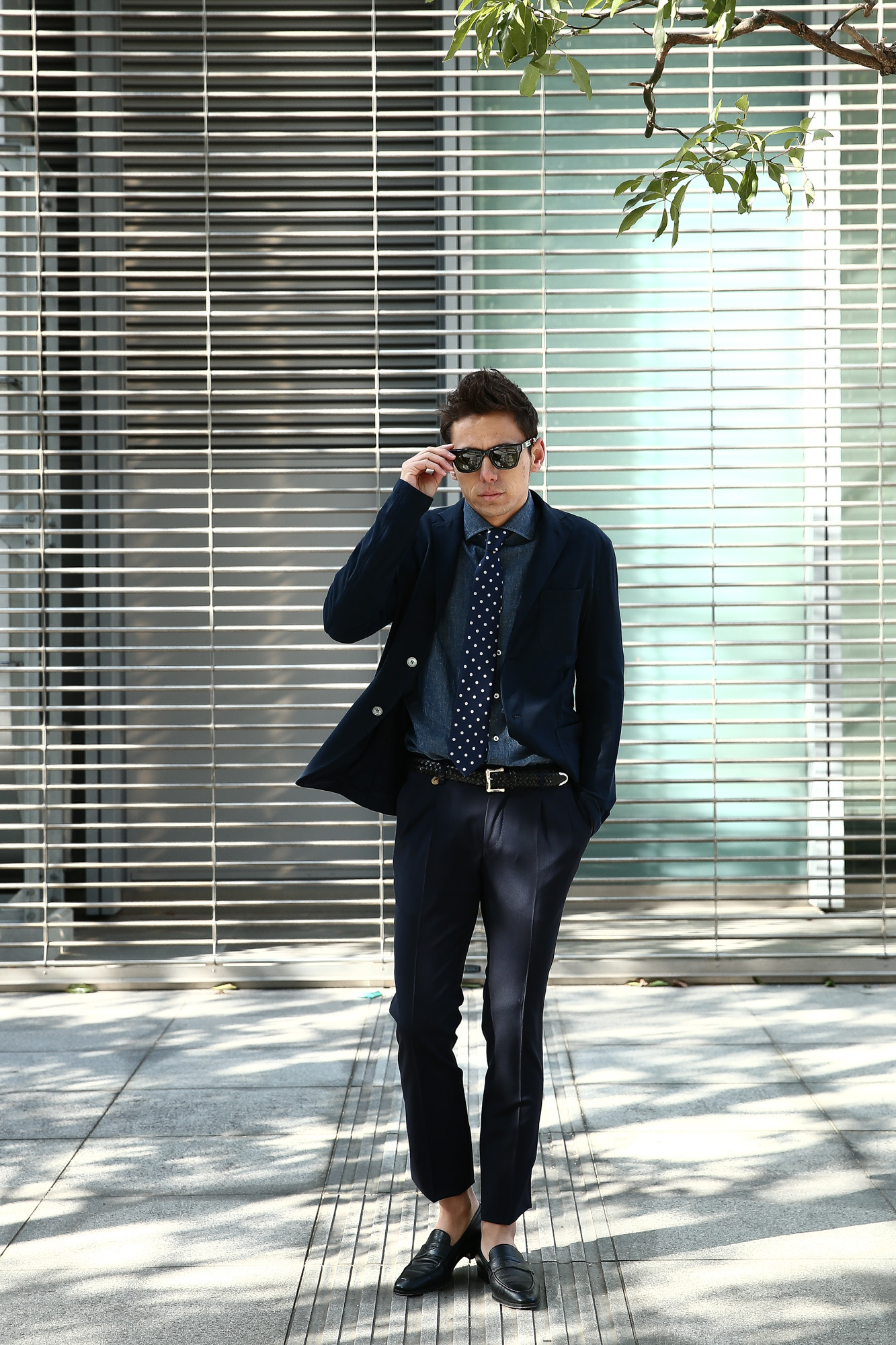 VIGANO (ヴィガーノ) WASHABLE SLACKS (ウォッシャブル スラックス) ウォッシャブル トロピカルウール テーパード 2プリーツ パンツ NAVY (ネイビー・880) 2018 春夏新作 vigano ヴィガーノ 愛知 名古屋 Alto e Diritto アルト エ デリット スラックス グレスラ ネイビースラックス