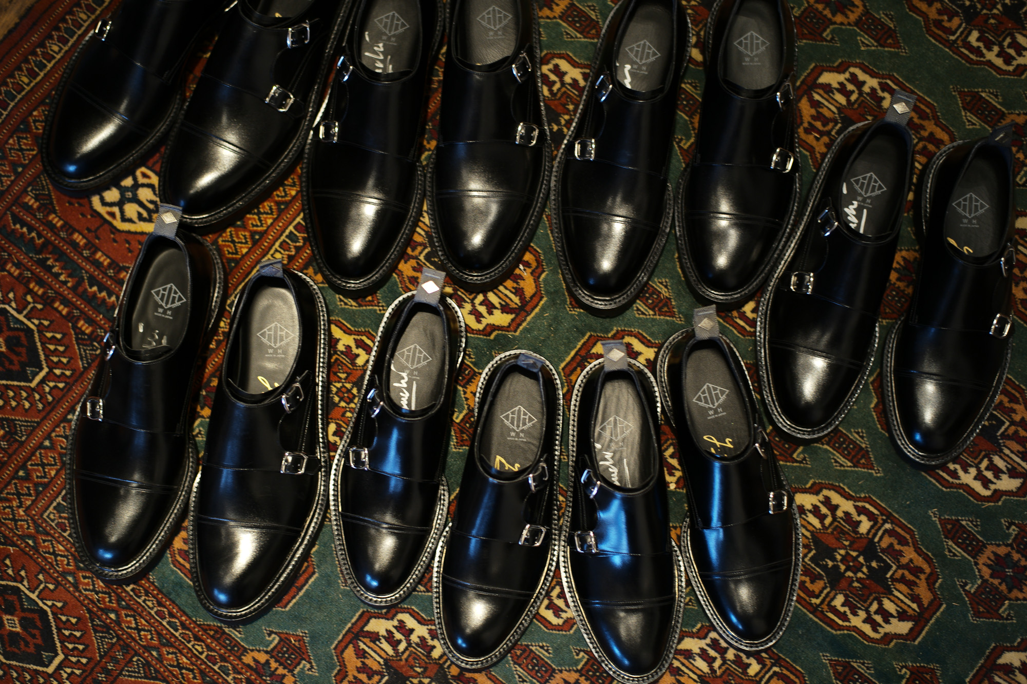 WH (ダブルエイチ) 【WH-0300(WHS-0300)】 Double Monk Strap Shoes (干場氏 スペシャル モデル) Cruise Last (クルーズラスト) ダブルモンクストラップシューズ BLACK (ブラック) MADE IN JAPAN (日本製) 2018 春夏新作 【干場氏、坪内氏の直筆サイン入り】【Alto e Diritto限定 スペシャルアイテム】 wh 干場さん 干場スペシャル FORZASTYLE フォルザスタイル 愛知 名古屋 Alto e Diritto アルト エ デリット