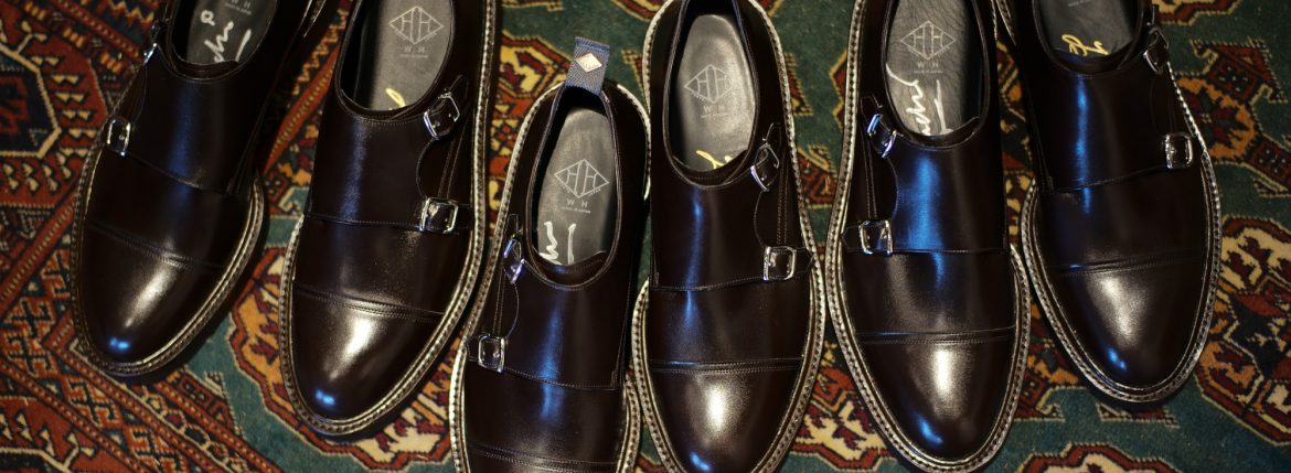 WH (ダブルエイチ) WH-0300(WHS-0300) Double Monk Strap Shoes (干場氏 スペシャル モデル) Cruise Last (クルーズラスト) ダブルモンクストラップシューズ DARK BROWN (ダークブラウン) MADE IN JAPAN (日本製) 2018 春夏新作 【干場氏、坪内氏の直筆サイン入り】【ZODIAC限定 スペシャルアイテム】 wh 干場さん 干場スペシャル FORZASTYLE フォルザスタイル 愛知 名古屋 ZODIAC ゾディアック