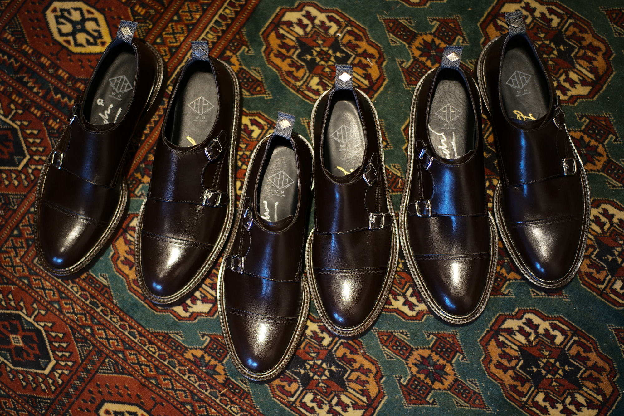 WH (ダブルエイチ) WH-0300(WHS-0300) Double Monk Strap Shoes (干場氏 スペシャル モデル) Cruise Last (クルーズラスト) ダブルモンクストラップシューズ DARK BROWN (ダークブラウン) MADE IN JAPAN (日本製) 2018 春夏新作   【干場氏、坪内氏の直筆サイン入り】【Alto e Diritto限定 スペシャルアイテム】 wh 干場さん 干場スペシャル FORZASTYLE フォルザスタイル 愛知 名古屋 Alto e Diritto アルト エ デリット