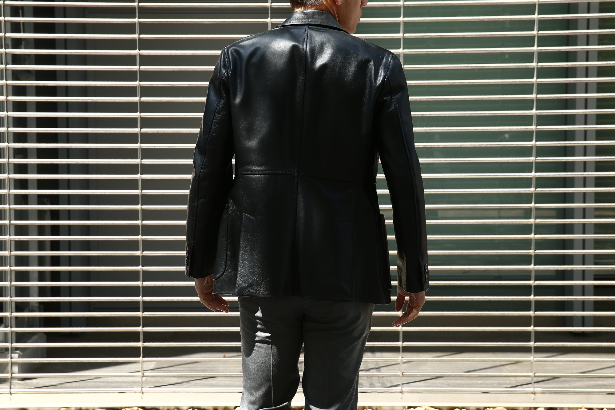 CINQUANTA (チンクアンタ) H613 SINGLE TAILORED JACKET CAVALLO (シングル テーラード ジャケット) ホースレザー ジャケット BLACK (ブラック・999) Made in italy (イタリア製) 2018 秋冬 【ご予約開始します】 cinquanta チンクアンタ レザージャケット ジャケット 愛知 名古屋 Alto e Diritto アルト エ デリット