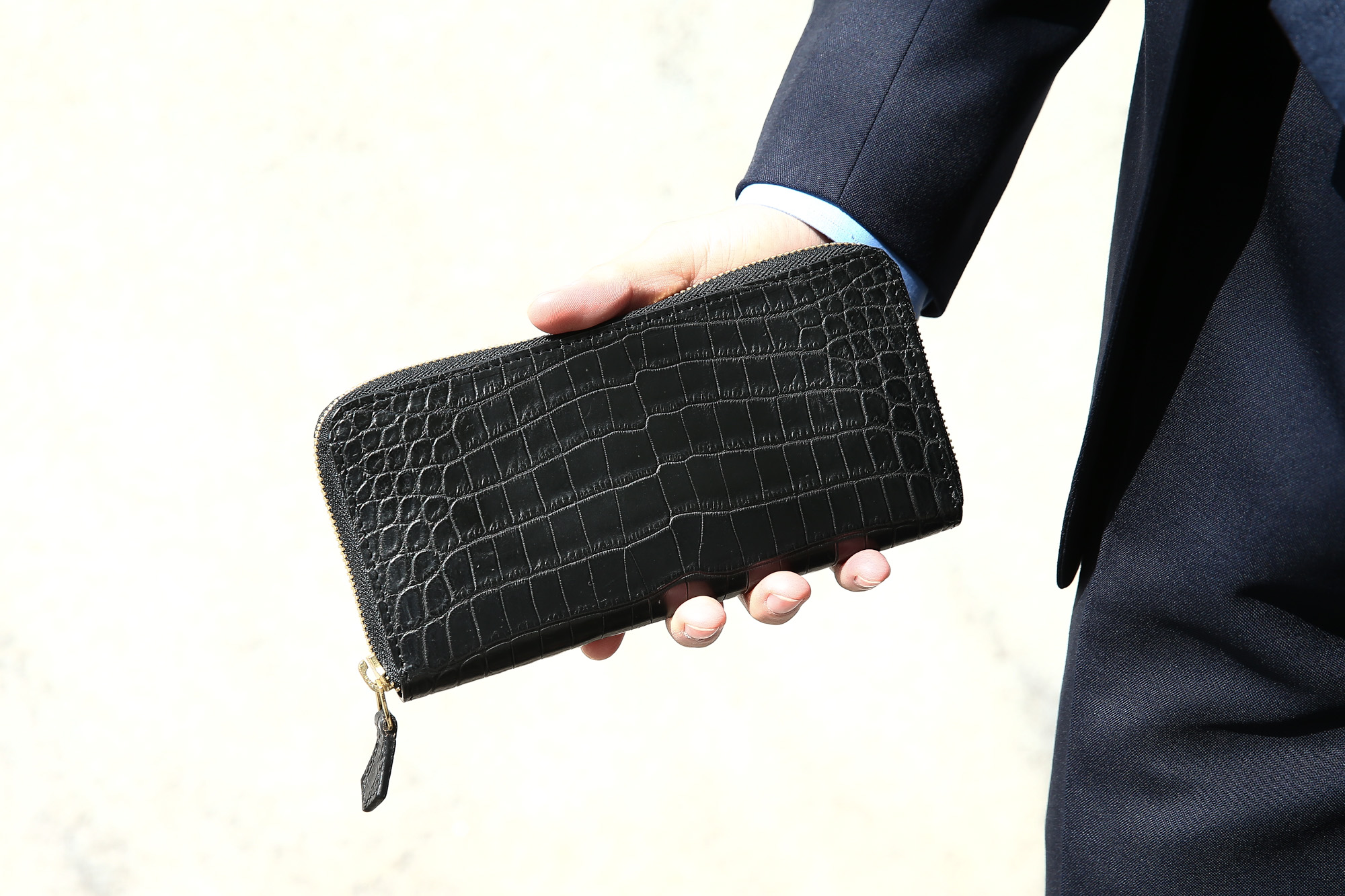 Cisei × 山本製鞄 (シセイ × 山本製鞄) Crocodile Long Wallet (クロコダイル ロング ウォレット) Nile Crocodile Leather (ワニ革) ナイル クロコダイル ウォレット 長財布 BLACK(ブラック),NAVY(ネイビー),BROWN(ブラウン) Made in Japan (日本製) cisei yamamotoseiho トートバック クロコ 愛知 名古屋 Alto e Diritto アルト エ デリット