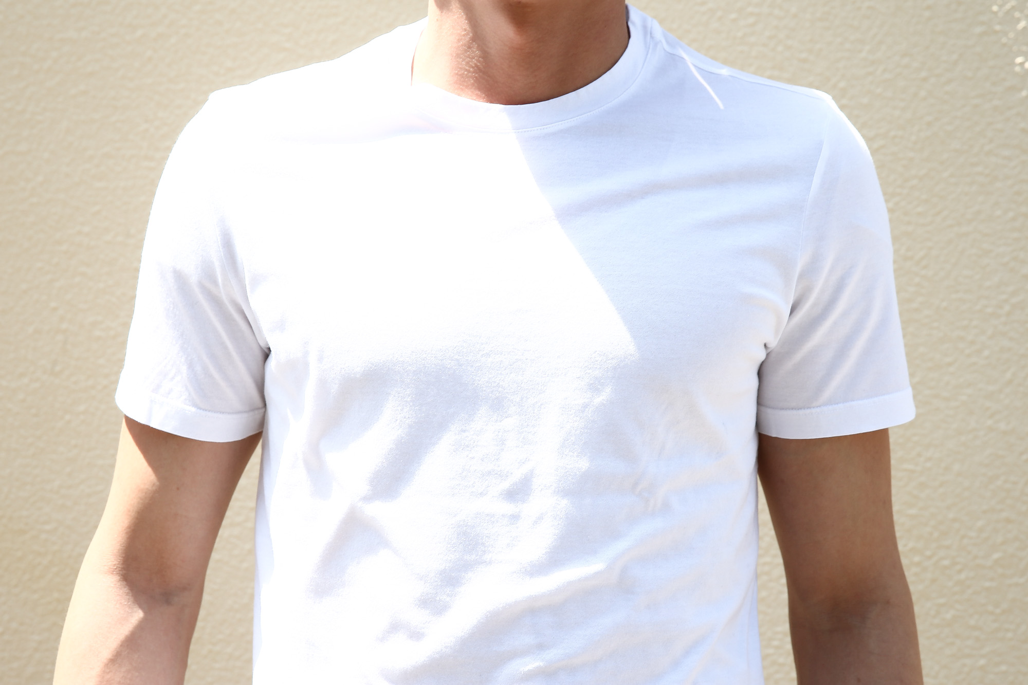 Cruciani (クルチアーニ) Cotton Jersey Crew Neck T-shirt (コットン ジャージー クルーネック Tシャツ) クルーネック Tシャツ WHITE (ホワイト) made in italy (イタリア製) 2018 春夏新作 クルチアーニ Tee 愛知 名古屋 Alto e Diritto アルト エ デリット