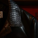 EMMETI (エンメティ) JAXON PITONE (ジャクソン ピトーネ) Lambskin Nappa Leather × Pitone Leather ラムナッパレザー × パイソンレザー ジャケット NERO (ブラック・190/1) Made in italy (イタリア製) 2019 春夏 【ご予約開始】のイメージ
