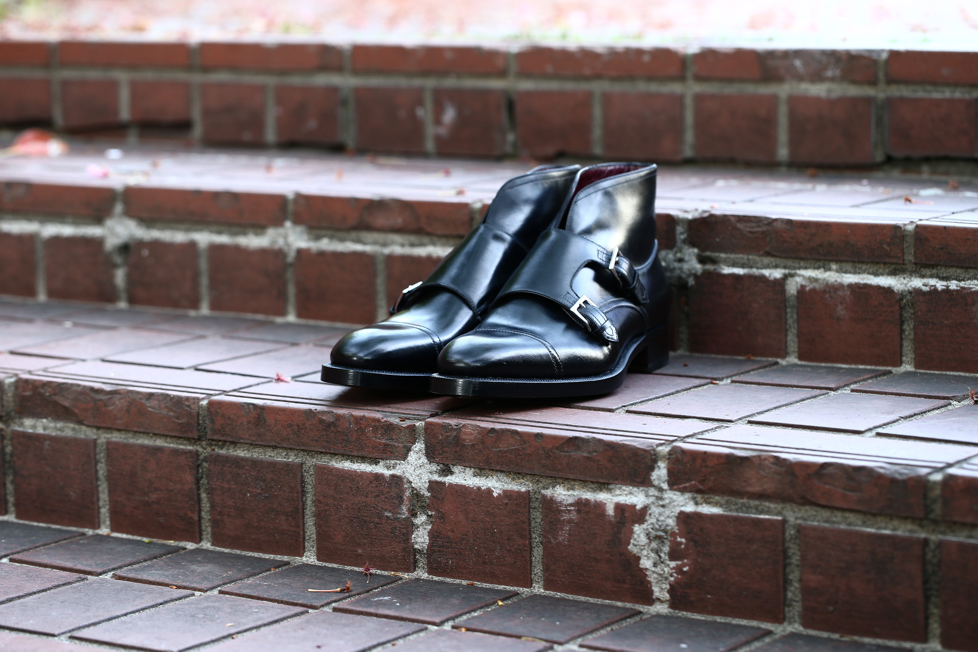 ENZO BONAFE (エンツォボナフェ) ART.EB-18 Double Monk Strap Boots Du Puy Vitello デュプイ社ボックスカーフ ダブルモンクストラップブーツ NERO (ブラック) made in italy (イタリア製) 2018 春夏新作 enzobonafe ダブルモンク ドレス ボナフェ レザーシューズ 愛知 名古屋 Alto e Diritto アルト エ デリット