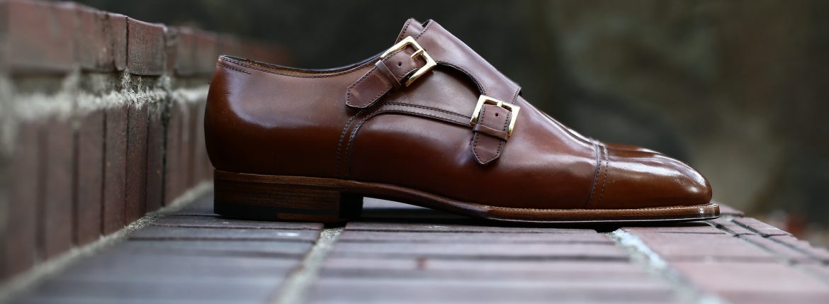 ENZO BONAFE (エンツォボナフェ) ART.EB-27 Double Monk Strap Shoes Horween Shell Cordovan Leather ホーウィン社シェルコードバンレザー ダブルモンクストラップシューズ BOURBON (バーボン) made in italy (イタリア製) 2018 春夏新作 enzobonafe ダブルモンク ドレス ボナフェ レザーシューズ 愛知 名古屋 ZODIAC ゾディアック