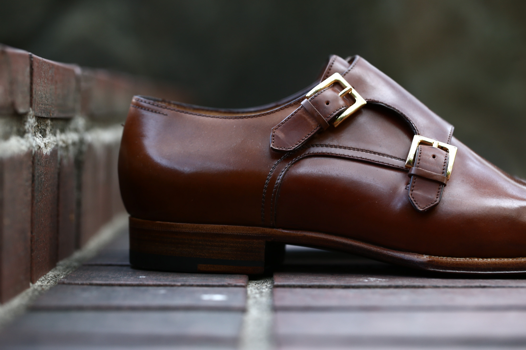 ENZO BONAFE (エンツォボナフェ) ART.EB-27 Double Monk Strap Shoes Horween Shell Cordovan Leather ホーウィン社シェルコードバンレザー ダブルモンクストラップシューズ BOURBON (バーボン) made in italy (イタリア製) 2018 春夏新作 enzobonafe ダブルモンク ドレス ボナフェ レザーシューズ 愛知 名古屋 Alto e Diritto アルト エ デリット