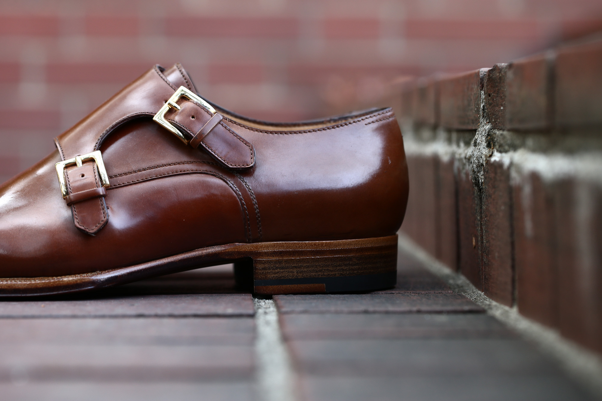 ENZO BONAFE (エンツォボナフェ) ART.EB-27 Double Monk Strap Shoes Horween Shell Cordovan Leather ホーウィン社シェルコードバンレザー ダブルモンクストラップシューズ BOURBON (バーボン) made in italy (イタリア製) 2018 春夏新作 enzobonafe ダブルモンク ドレス ボナフェ レザーシューズ 愛知 名古屋 Alto e Diritto アルト エ デリット