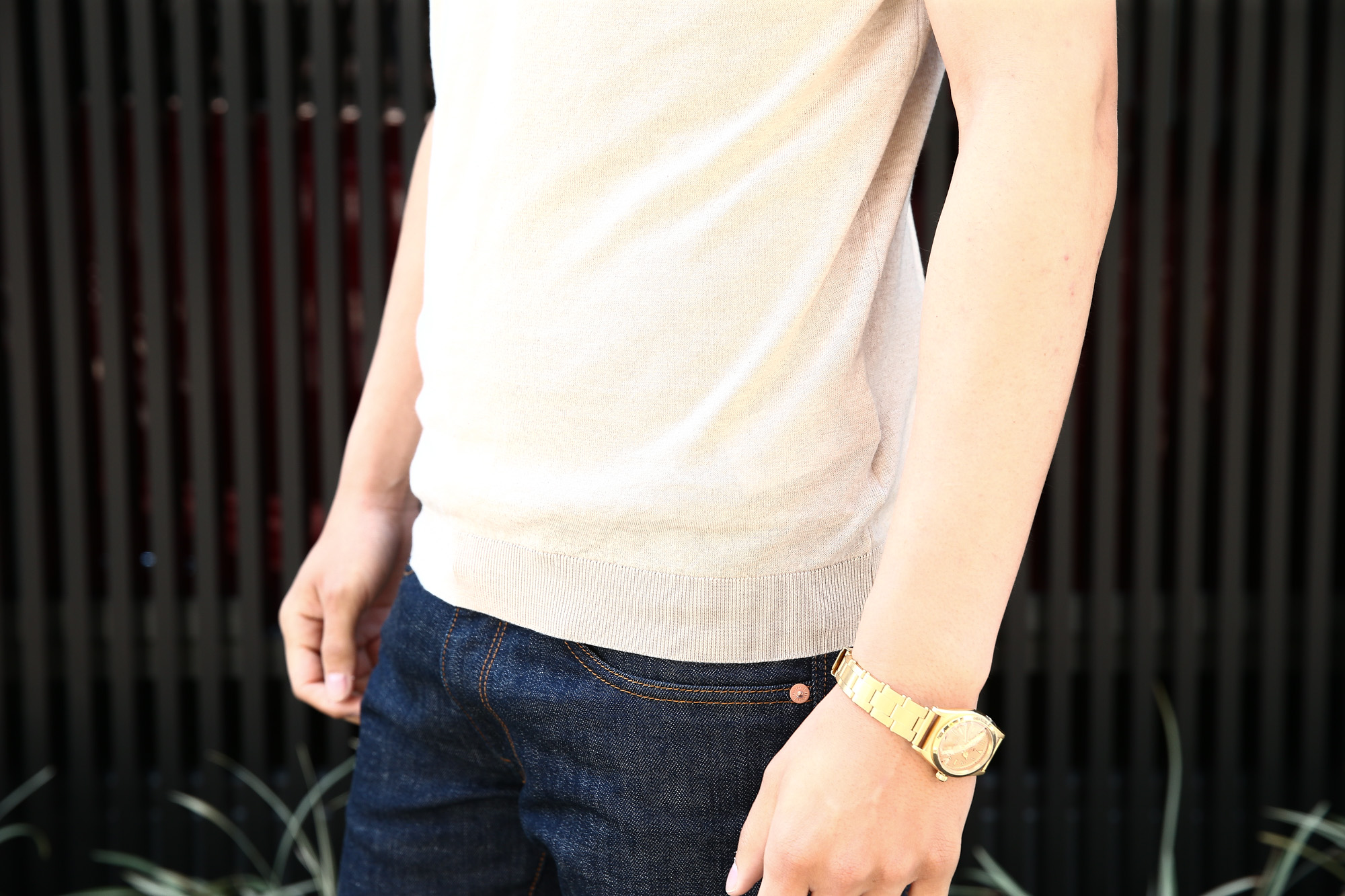 JOHN SMEDLEY (ジョンスメドレー) BELDEN (ベルデン) SEA ISLAND COTTON (シーアイランドコットン) ショートスリーブ コットンニット Tシャツ BRUNEL BEIGE (ブルネルベージュ) Made in England (イギリス製) 2018 春夏新作 johnsmedley スメドレー 愛知 名古屋 Alto e Diritto アルト エ デリット