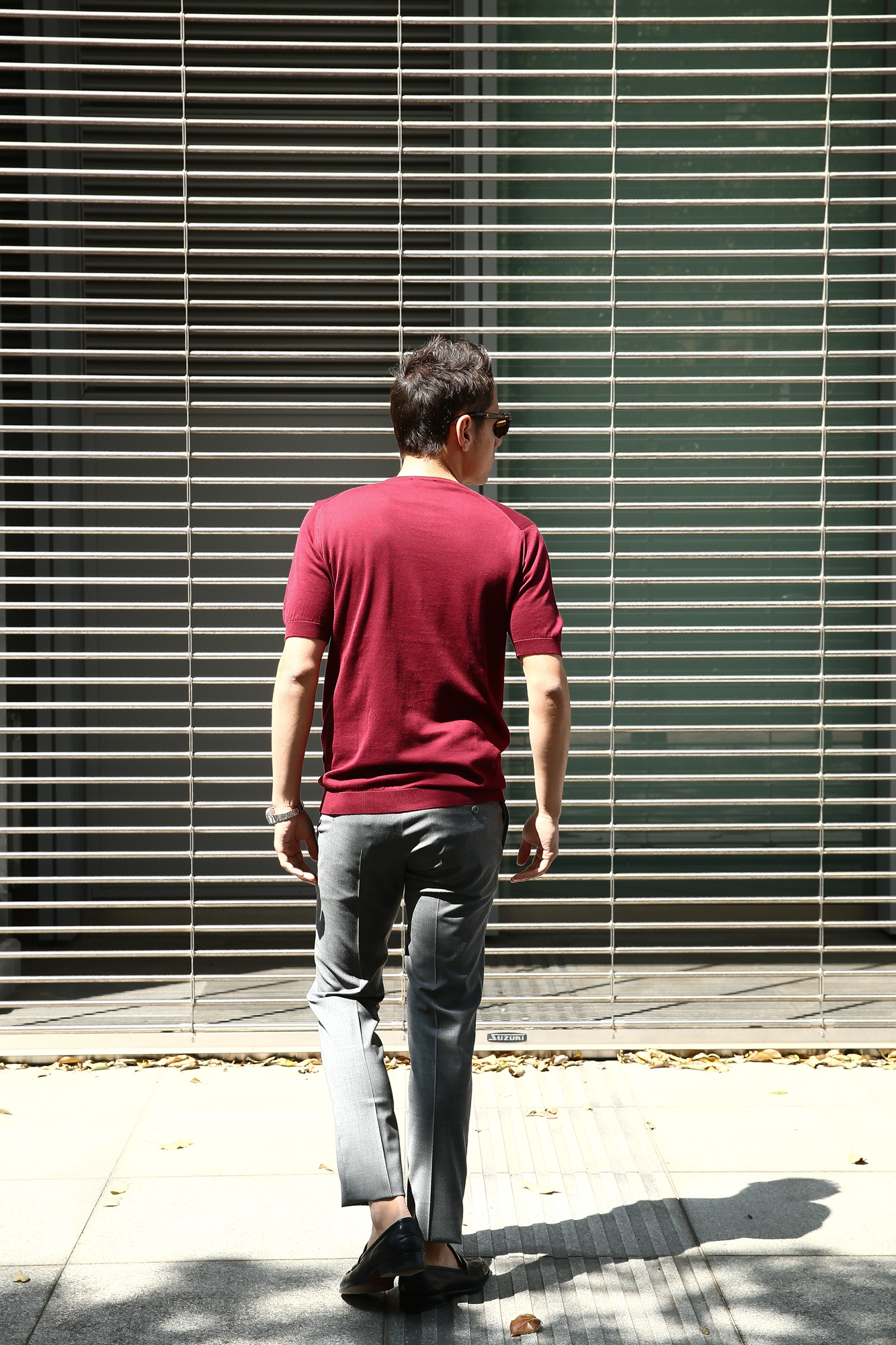 JOHN SMEDLEY (ジョンスメドレー) BELDEN (ベルデン) SEA ISLAND COTTON (シーアイランドコットン) ショートスリーブ コットンニット Tシャツ BURGUNDY GRAIN (バーガンディグレイン) Made in England (イギリス製) 2018 春夏新作 johnsmedley スメドレー 愛知 名古屋 Alto e Diritto アルト エ デリット