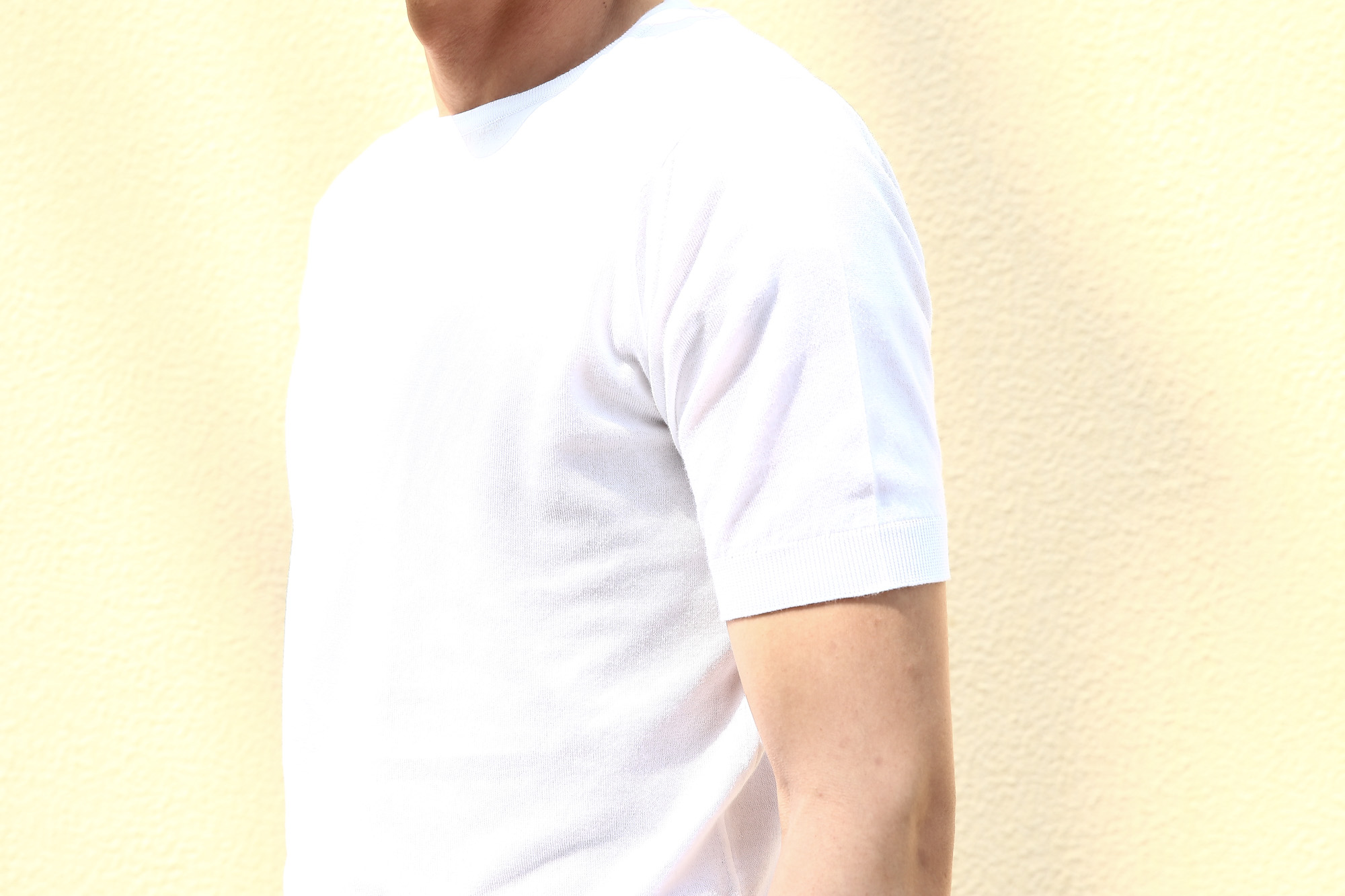 JOHN SMEDLEY (ジョンスメドレー) BELDEN (ベルデン) SEA ISLAND COTTON (シーアイランドコットン) ショートスリーブ コットンニット Tシャツ WHITE (ホワイト) Made in England (イギリス製) 2018 春夏新作 johnsmedley スメドレー 愛知 名古屋 Alto e Diritto アルト エ デリット ニットTEE 