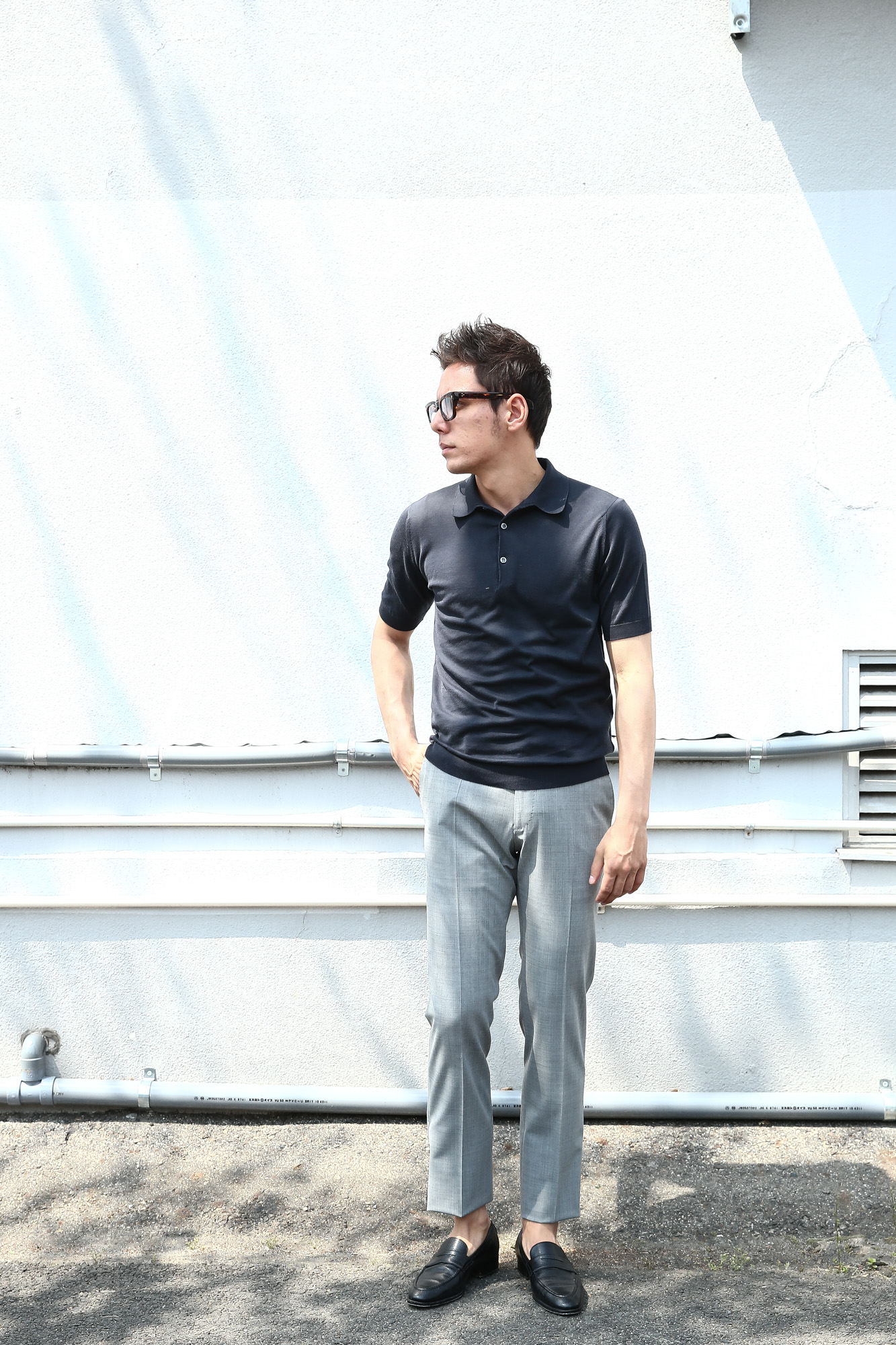 JOHN SMEDLEY ジョンスメドレー S3798 Polo Shirt SEA ISLAND COTTON