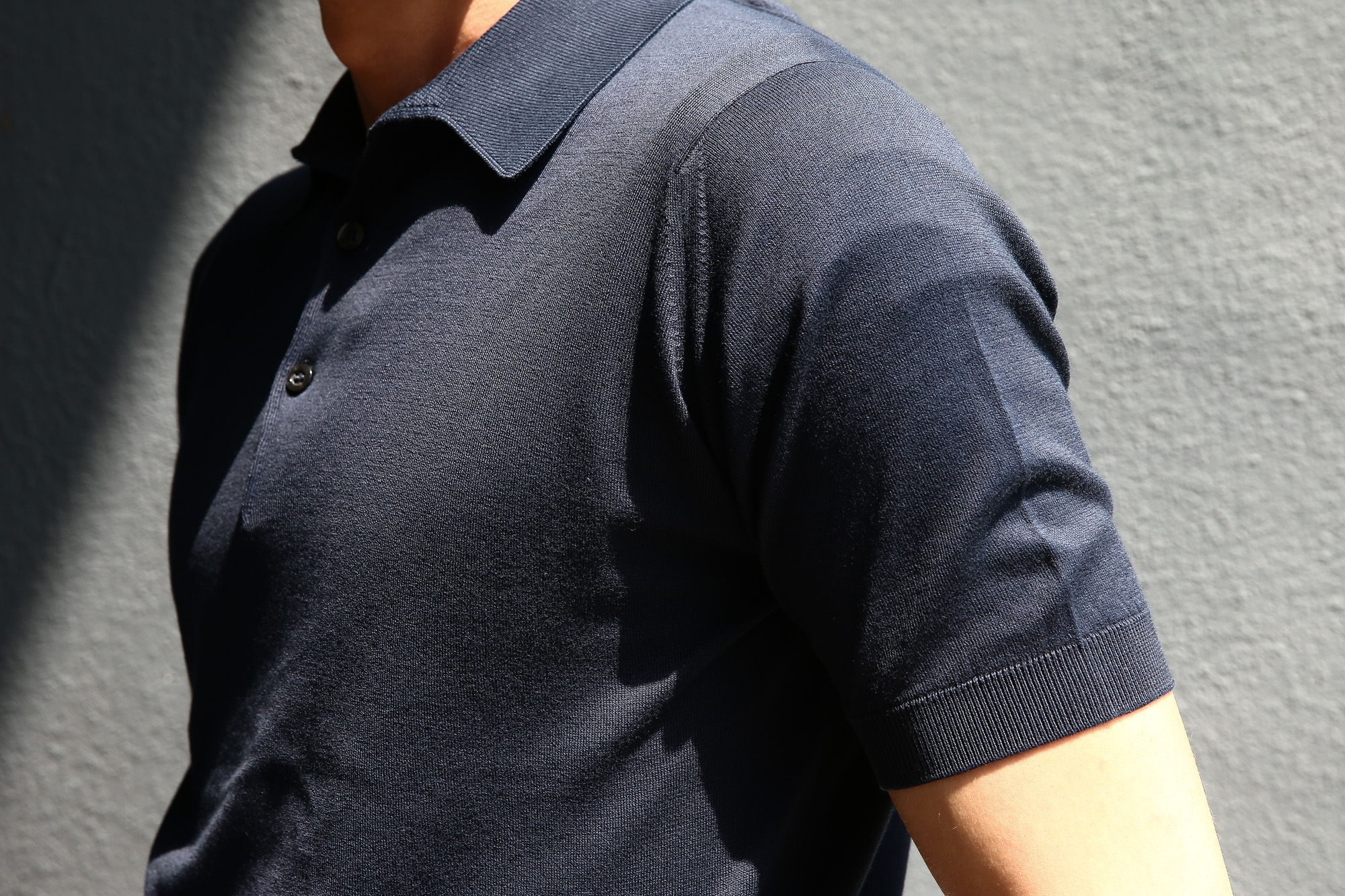 JOHN SMEDLEY (ジョンスメドレー) S3798 Polo Shirt SEA ISLAND COTTON (シーアイランドコットン) ポロシャツ NAVY (ネイビー) Made in England (イギリス製) 2018 春夏新作 johnsmedley ジョンスメドレー 愛知 名古屋 Alto e Diritto アルト エ デリット