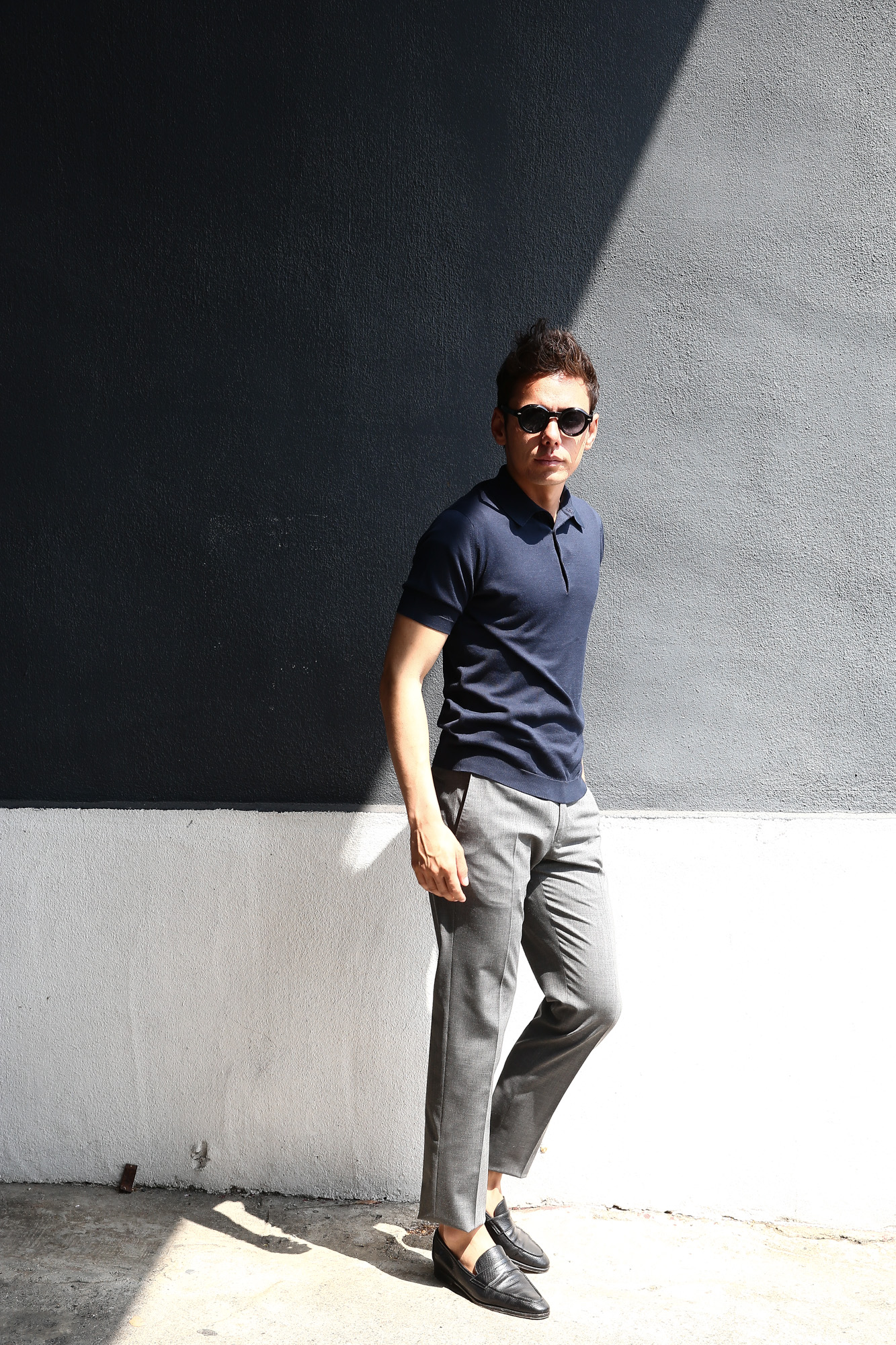 JOHN SMEDLEY (ジョンスメドレー) S3798 Polo Shirt SEA ISLAND COTTON