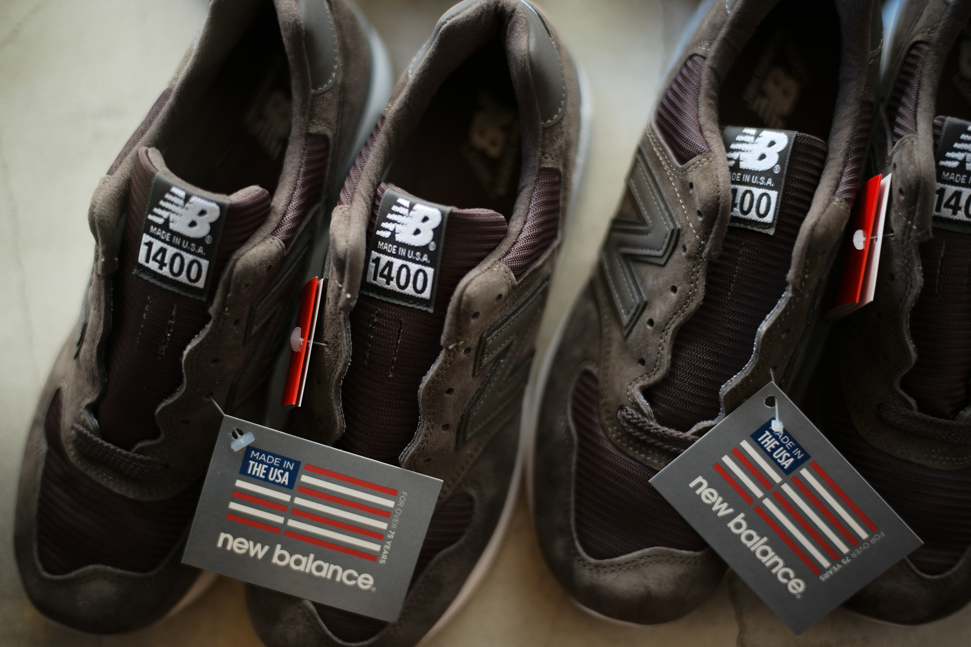 new balance (ニューバランス) M1400 MI LIMITED EDITION レザースニーカー BLACK OLIVE (ブラック オリーブ・MI) Made in USA (アメリカ製) 2018 春夏新作