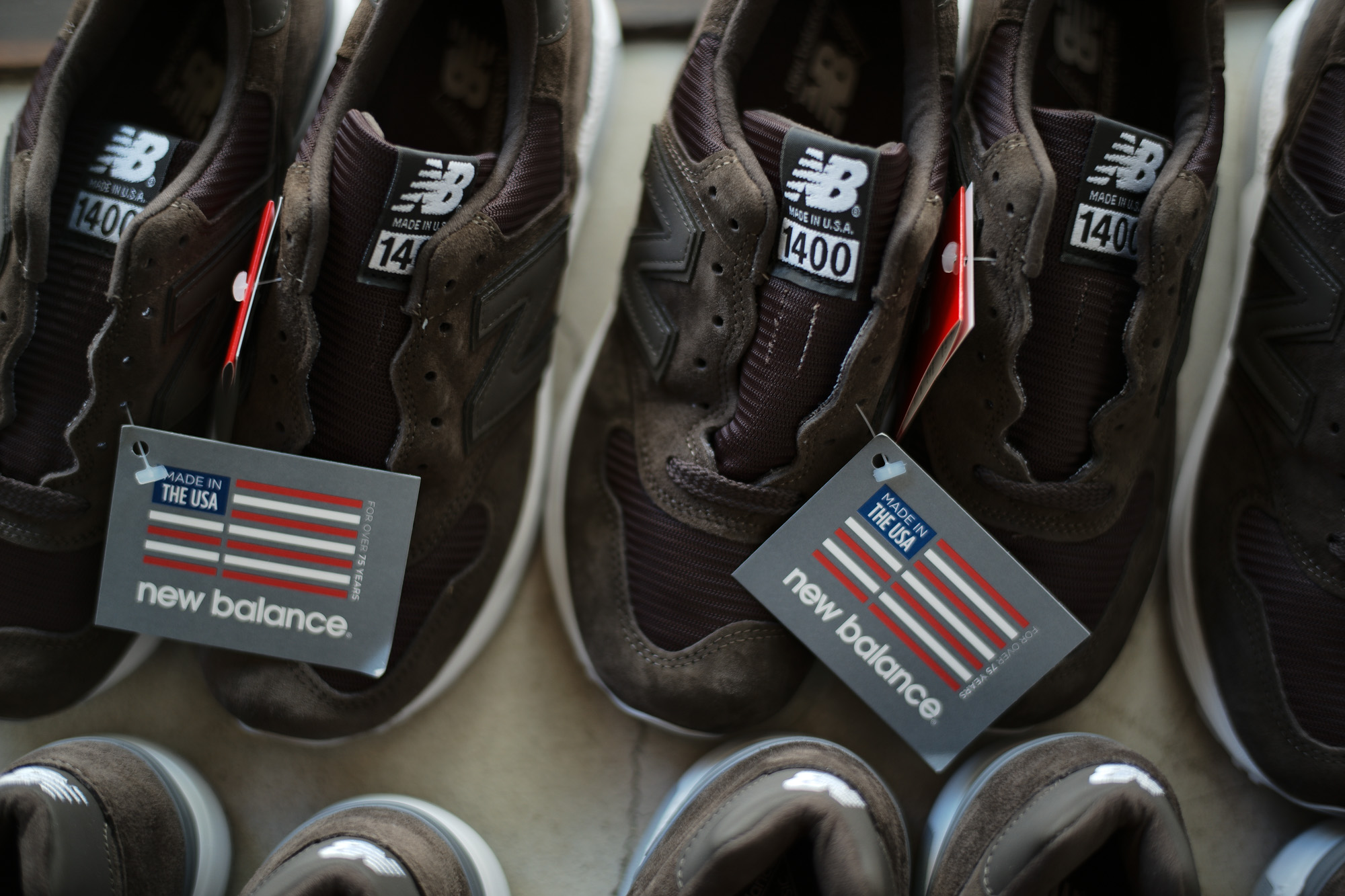 new balance (ニューバランス) M1400 MI LIMITED EDITION レザースニーカー BLACK OLIVE (ブラック オリーブ・MI) Made in USA (アメリカ製) 2018 春夏新作