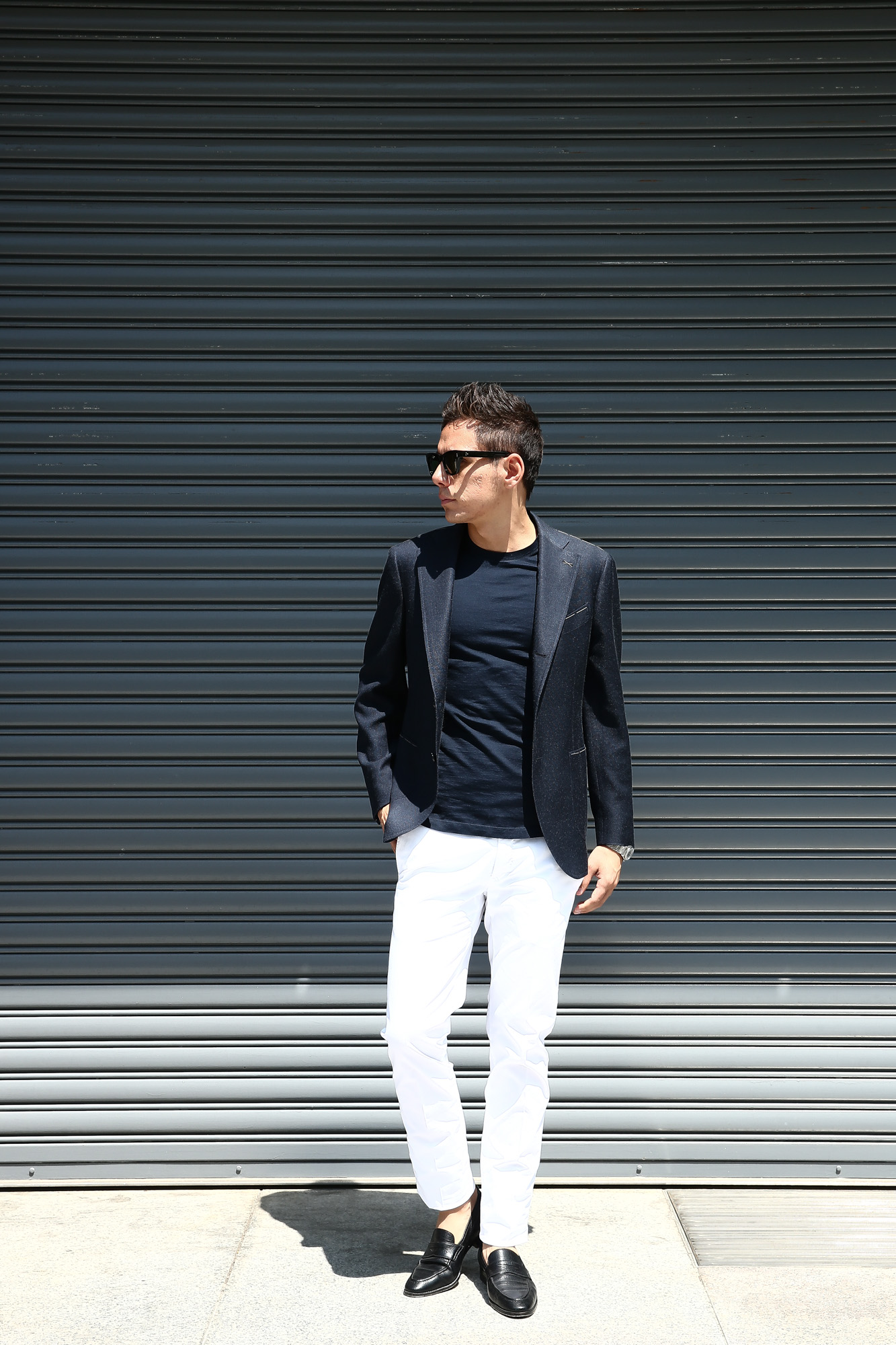 PT01 (ピーティーゼロウーノ) BUSINESS (ビジネス) SUPER SLIM FIT (スーパースリムフィット) Lux Cloth ストレッチ コットン スラックス パンツ WHITE (ホワイト・0010) 2018 春夏新作 pt01 チノ　チノパン チノスラックス 愛知 名古屋 Alto e Diritto アルト エ デリット