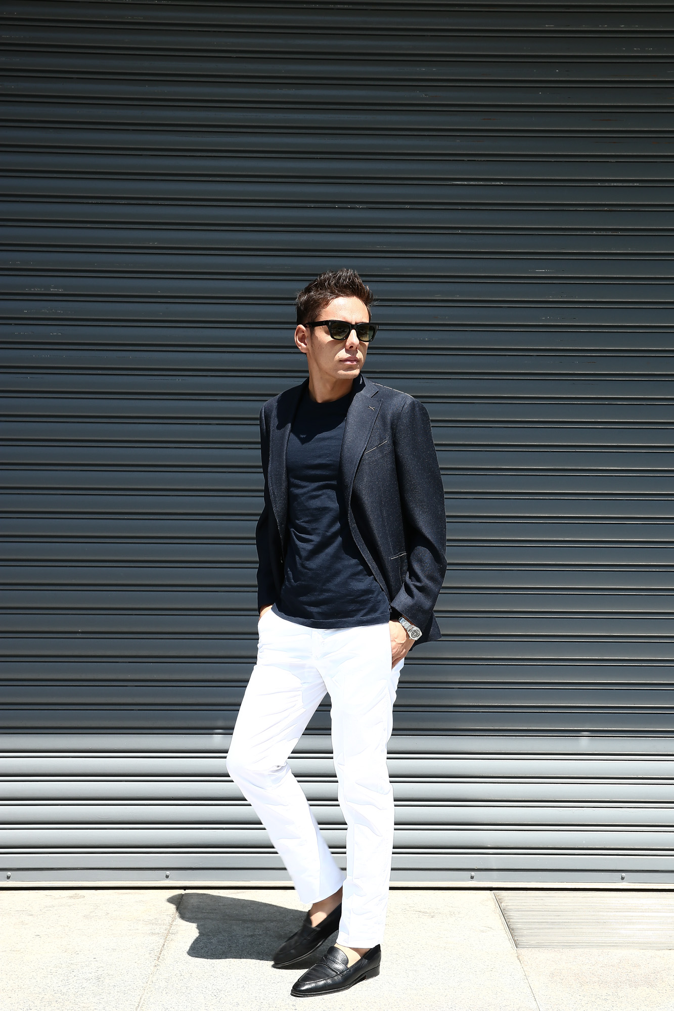 PT01 (ピーティーゼロウーノ) BUSINESS (ビジネス) SUPER SLIM FIT (スーパースリムフィット) Lux Cloth ストレッチ コットン スラックス パンツ WHITE (ホワイト・0010) 2018 春夏新作 pt01 チノ　チノパン チノスラックス 愛知 名古屋 Alto e Diritto アルト エ デリット