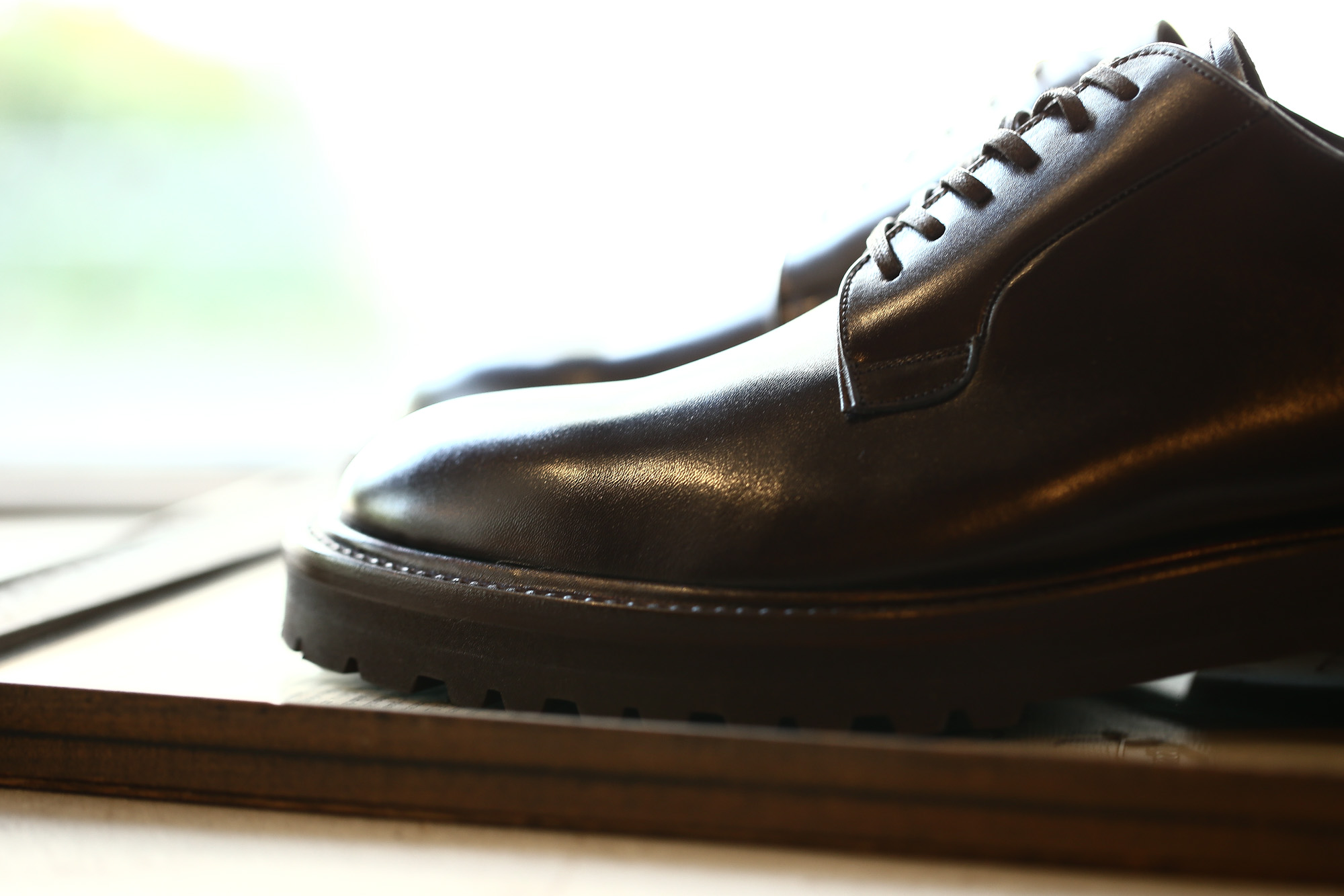 WH(ダブルエイチ) WH-0001(WHS-0001) Plane Toe Shoes (干場氏 スペシャル モデル) Cruise Last (クルーズラスト) ANNONAY Vocalou Calf Leather プレーントゥシューズ DARK BROWN (ダークブラウン) MADE IN JAPAN(日本製) 2018 春夏新作   【干場氏、坪内氏の直筆サイン入り】【Alto e Diritto限定 スペシャルアイテム】wh 干場さん 干場スペシャル FORZASTYLE フォルザスタイル 愛知 名古屋 Alto e Diritto アルト エ デリット