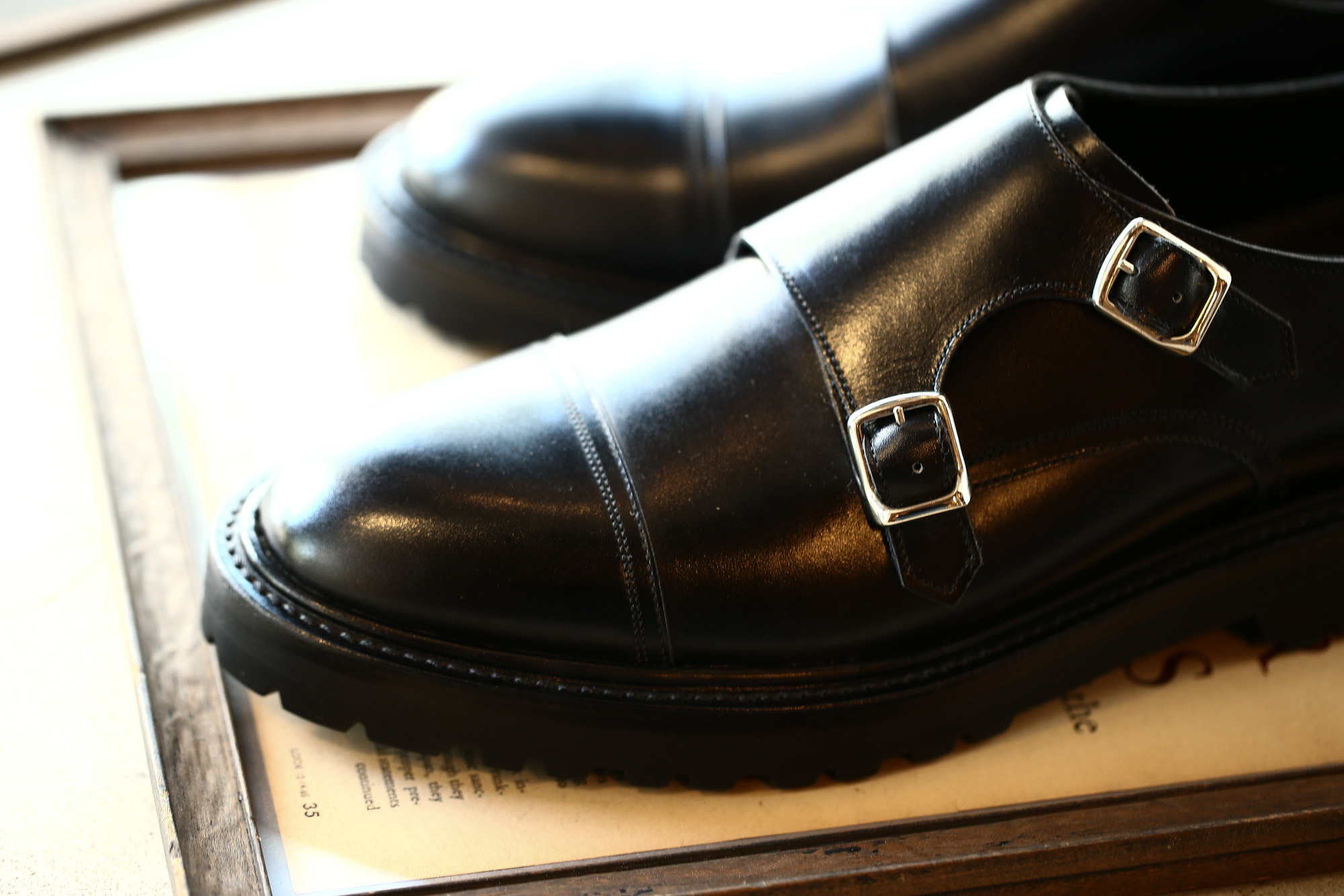 WH (ダブルエイチ) 【WH-0300(WHS-0300)】 Double Monk Strap Shoes (干場氏 スペシャル モデル) Cruise Last (クルーズラスト) ダブルモンクストラップシューズ BLACK (ブラック) MADE IN JAPAN (日本製) 2018 春夏新作 【干場氏、坪内氏の直筆サイン入り】【Alto e Diritto限定 スペシャルアイテム】 wh 干場さん 干場スペシャル FORZASTYLE フォルザスタイル 愛知 名古屋 Alto e Diritto アルト エ デリット