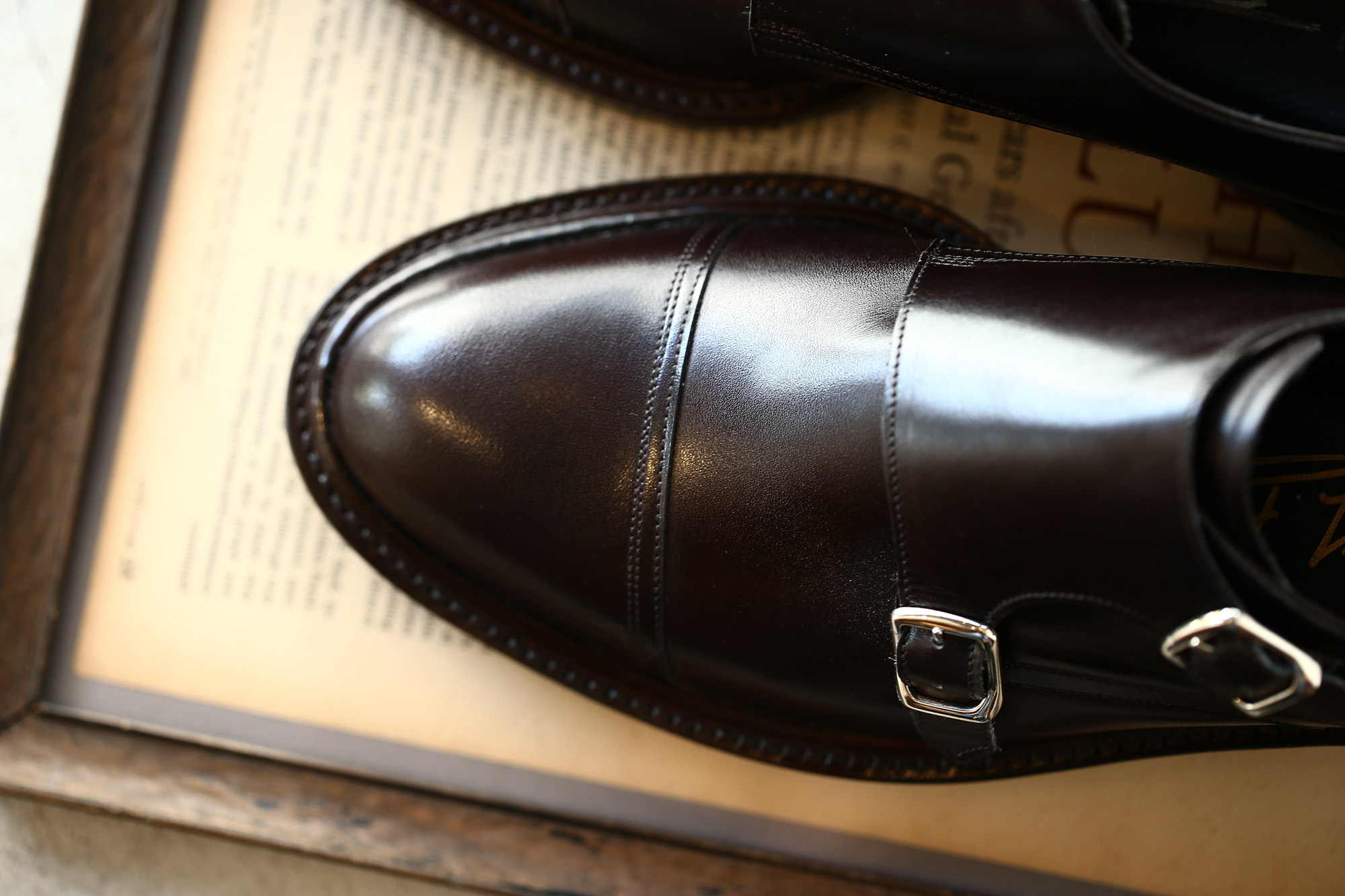 WH (ダブルエイチ) 【WH-0300(WHS-0300)】 Double Monk Strap Shoes (干場氏 スペシャル モデル) Cruise Last (クルーズラスト) ダブルモンクストラップシューズ DARK BROWN(ダークブラウン) MADE IN JAPAN (日本製) 2018 春夏新作 【干場氏、坪内氏の直筆サイン入り】【Alto e Diritto限定 スペシャルアイテム】 wh 干場さん 干場スペシャル FORZASTYLE フォルザスタイル 愛知 名古屋 Alto e Diritto アルト エ デリット