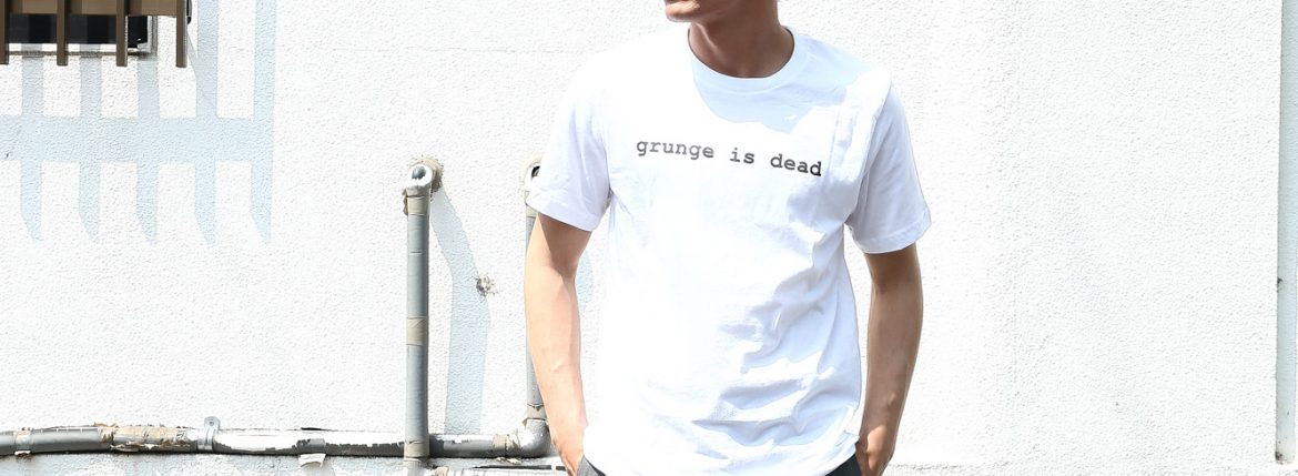 WORN FREE (ウォーンフリー) grunge is dead. Nirvana(ニルヴァーナ) Kurt Cobain(カート・コバーン) 1992 NEW YORK プリントTシャツ バンドTシャツ ロックTシャツ WHITE(ホワイト) MADE IN USA (アメリカ製)　2018春夏新作 wornfree ウォーンフリー 愛知 名古屋 ZODIAC ゾディアック