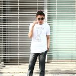 WORN FREE (ウォーンフリー) HI HOW ARE YOU Nirvana(ニルヴァーナ) Kurt Cobain(カート・コバーン) 1992 SEATTLE,WA ダニエル・ジョンストン プリントTシャツ バンドTシャツ  ロックTシャツ WHITE(ホワイト) MADE IN USA (アメリカ製)　2018春夏新作のイメージ