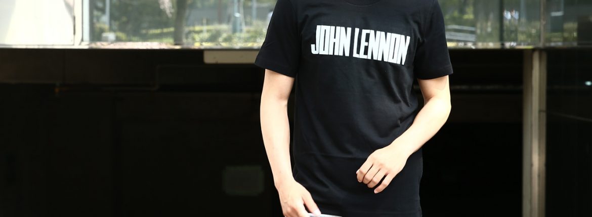 WORN FREE (ウォーンフリー) John Lennon(ジョン・レノン) 1971 NEW YORK プリントTシャツ バンドTシャツ ロックTシャツ BLACK (ブラック) MADE IN USA (アメリカ製) 2018春夏新作 wornfree ウォーンフリー 愛知　名古屋 ZODIAC ゾディアック johnlennon ジョンレノン bandtee rocktee