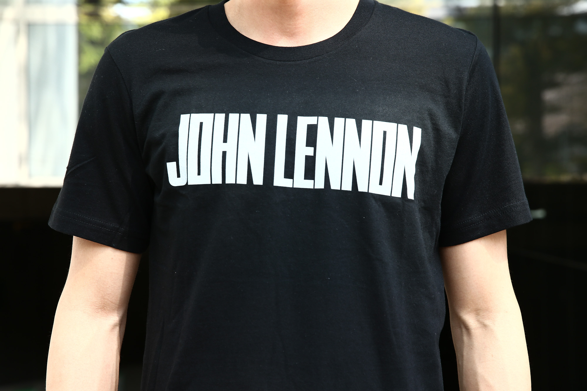  WORN FREE (ウォーンフリー) John Lennon(ジョン・レノン) 1971 NEW YORK プリントTシャツ バンドTシャツ ロックTシャツ BLACK (ブラック) MADE IN USA (アメリカ製) 2018春夏新作 wornfree ウォーンフリー 愛知　名古屋 Alto e Diritto アルト エ デリット johnlennon ジョンレノン bandtee rocktee