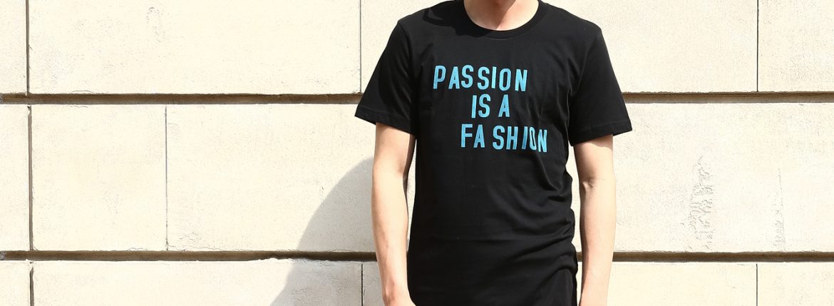 WORN FREE(ウォーンフリー) PASSION IS A FASHION The Clash(ザ・クラッシュ) Joe Strummer(ジョー・ストラマー) 1977 NEW YORK プリントTシャツ バンドTシャツ ロックTシャツ BLACK(ブラック) MADE IN USA (アメリカ製) 2018春夏 wornfree ウォーンフリー 愛知　名古屋 ZODIAC ゾディアック theclash ザクラッシュ joestrummer ジョーストラマー