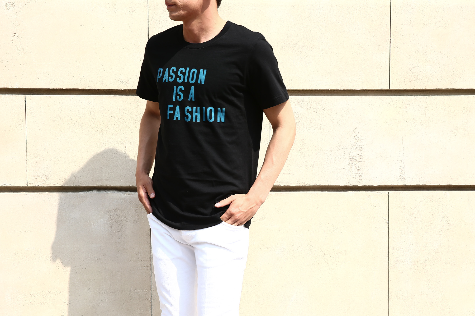 WORN FREE(ウォーンフリー) PASSION IS A FASHION The Clash(ザ・クラッシュ) Joe Strummer(ジョー・ストラマー) 1977 NEW YORK プリントTシャツ バンドTシャツ ロックTシャツ BLACK(ブラック) MADE IN USA (アメリカ製) 2018春夏 wornfree ウォーンフリー 愛知　名古屋 Alto e Diritto アルト エ デリット theclash ザクラッシュ joestrummer ジョーストラマー