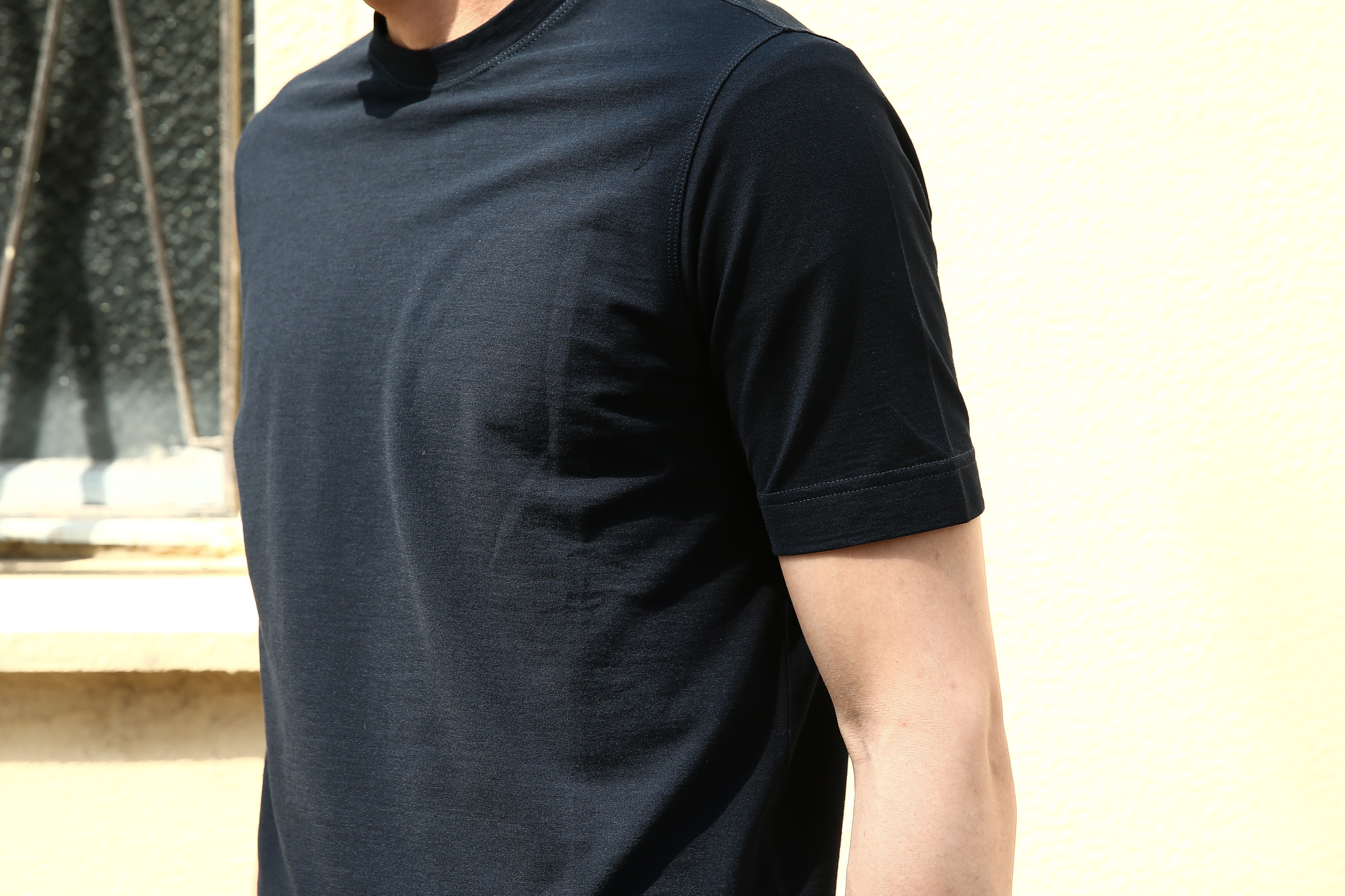 ZANONE (ザノーネ) Crew Neck T-shirt (クルーネックTシャツ) ice cotton アイスコットン Tシャツ NAVY (ネイビー・Z0542) MADE IN ITALY(イタリア製) 2018 春夏新作 zanone ザノーネ 愛知 名古屋 Alto e Diritto アルト エ デリット