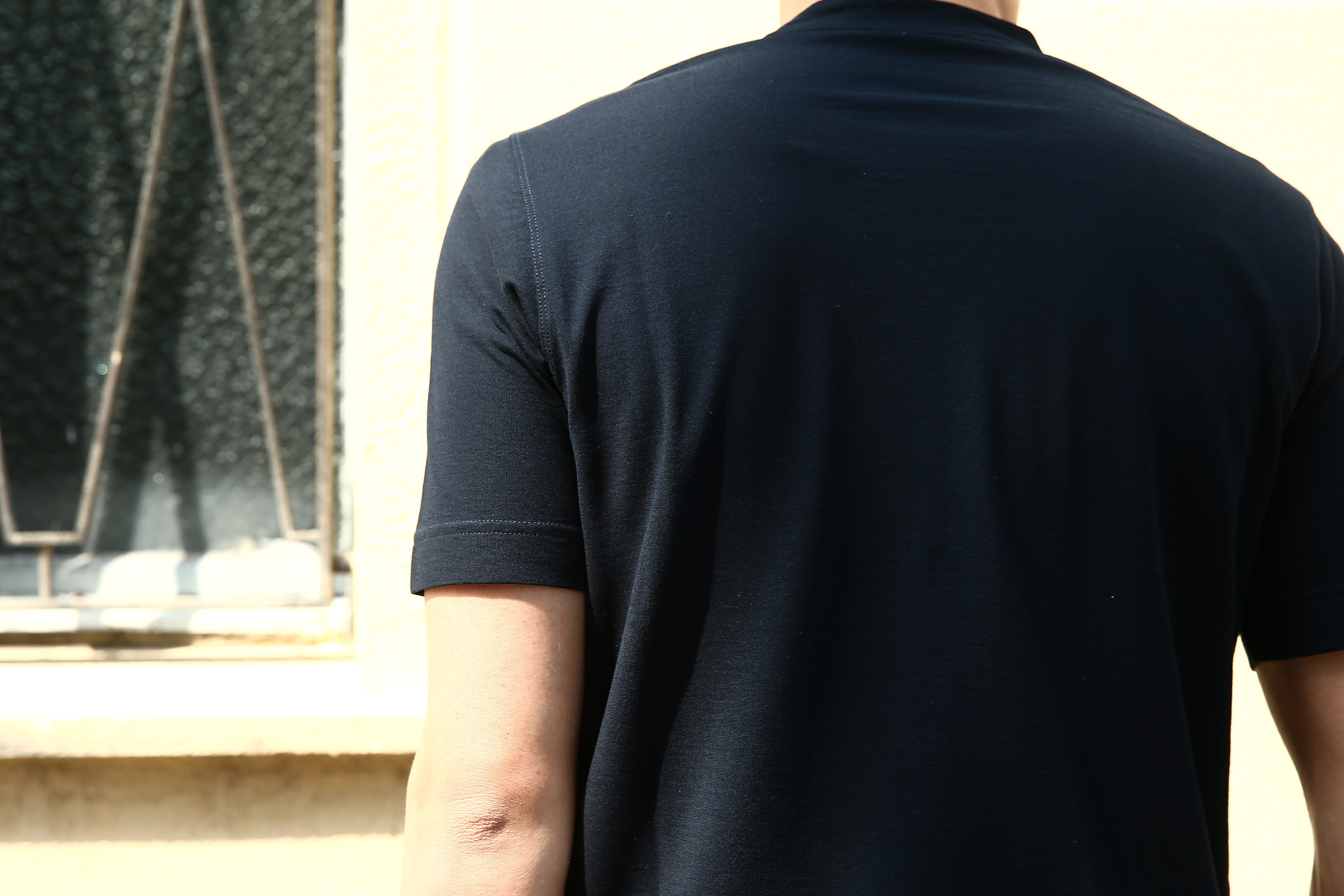 ZANONE (ザノーネ) Crew Neck T-shirt (クルーネックTシャツ) ice cotton アイスコットン Tシャツ NAVY (ネイビー・Z0542) MADE IN ITALY(イタリア製) 2018 春夏新作 zanone ザノーネ 愛知 名古屋 Alto e Diritto アルト エ デリット