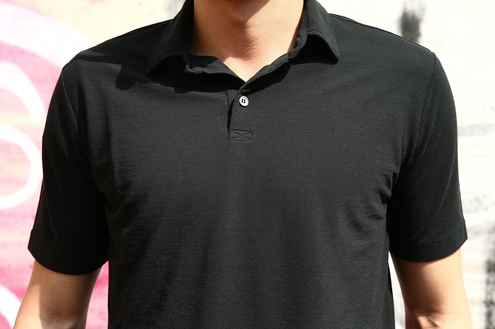 ZANONE (ザノーネ) Polo Shirt ice cotton アイスコットン ポロシャツ BLACK (ブラック・Z0015) made in italy (イタリア製) 2018 春夏新作 愛知 名古屋 Alto e Diritto アルト エ デリット ポロ ニットポロ