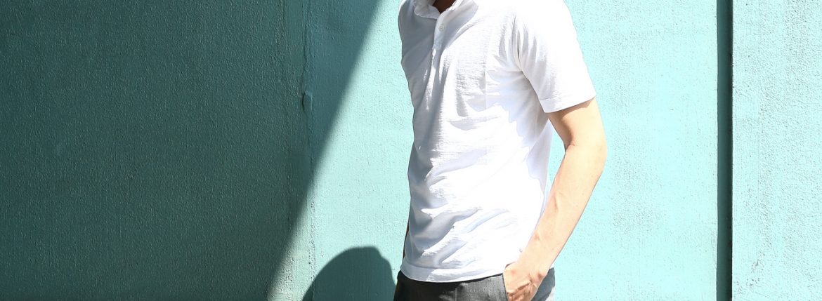 ZANONE (ザノーネ) Polo Shirt ice cotton アイスコットン ポロシャツ WHITE (ホワイト・Z0001) made in italy (イタリア製) 2018 春夏新作 愛知 名古屋 ZODIAC ゾディアック ポロ ニットポロ