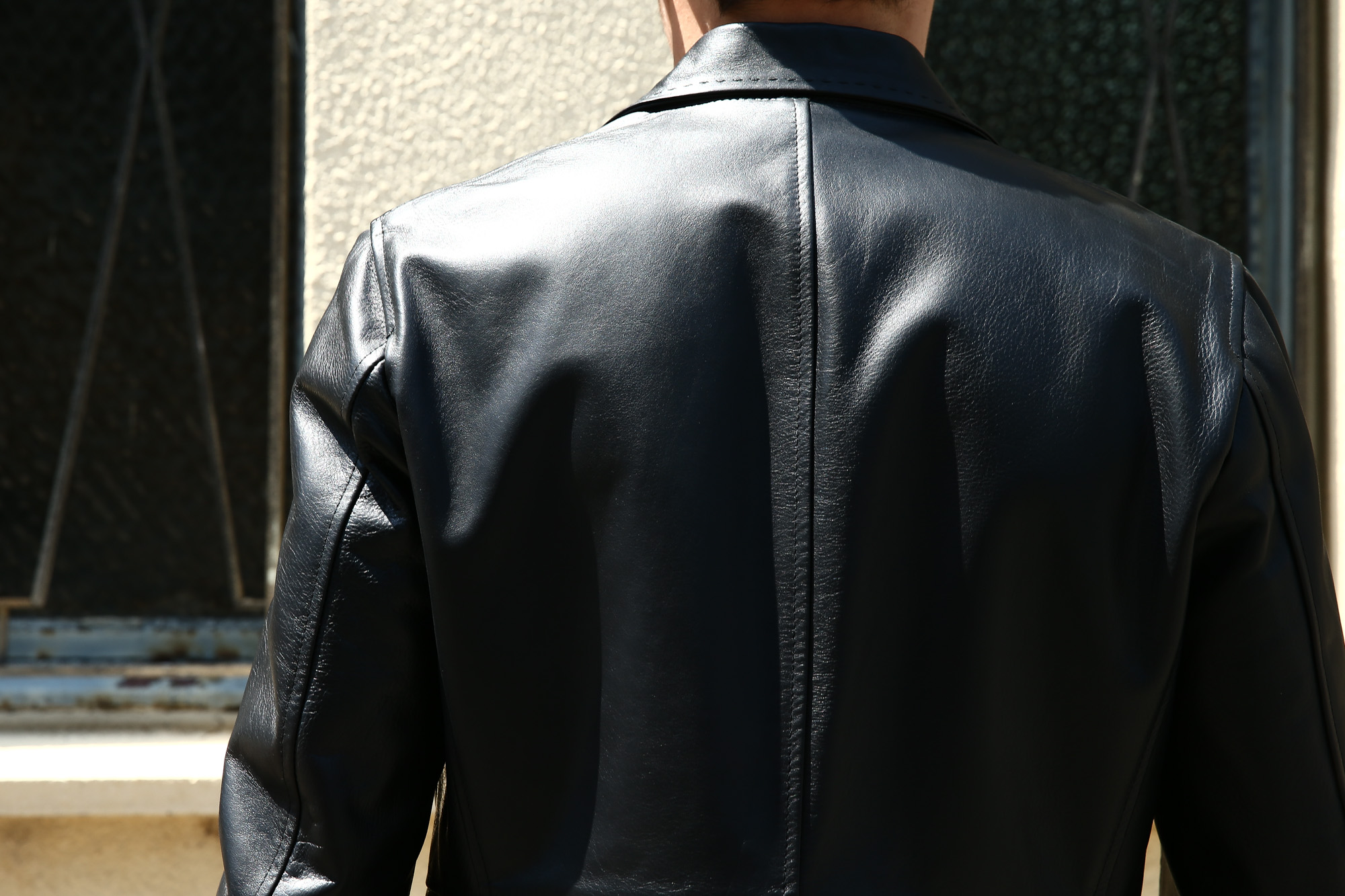 CINQUANTA (チンクアンタ) H613 SINGLE TAILORED JACKET CAVALLO (シングル テーラード ジャケット) ホースレザー ジャケット BLACK (ブラック・999) Made in italy (イタリア製) 2018 秋冬 【ご予約受付中】cinquanta チンクアンタ レザージャケット ジャケット 愛知 名古屋 Alto e Diritto アルト エ デリット