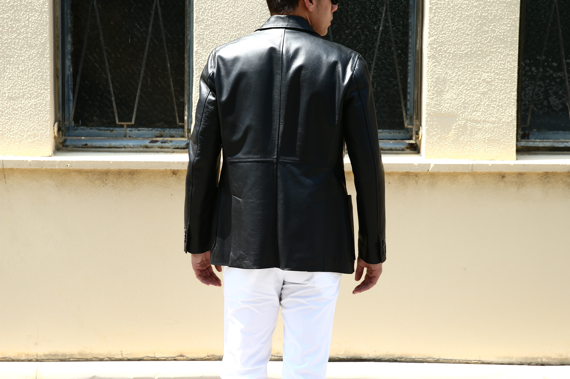 CINQUANTA (チンクアンタ) H613 SINGLE TAILORED JACKET CAVALLO (シングル テーラード ジャケット) ホースレザー ジャケット BLACK (ブラック・999) Made in italy (イタリア製) 2018 秋冬 【ご予約受付中】cinquanta チンクアンタ レザージャケット ジャケット 愛知 名古屋 Alto e Diritto アルト エ デリット