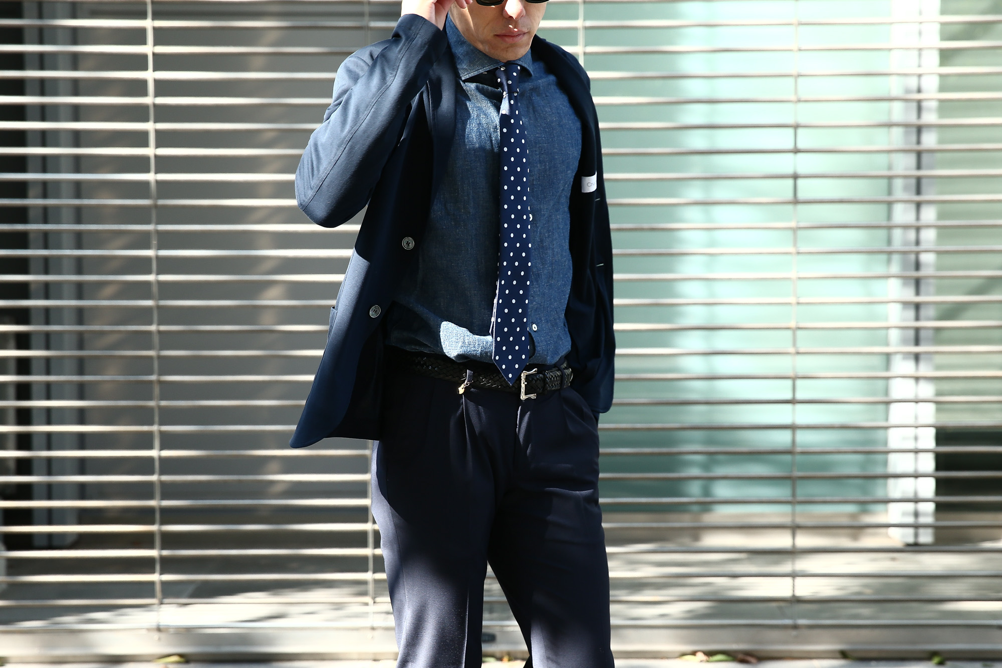 Cruciani(クルチアーニ) Cotton Jersey Jacket (コットンジャージージャケット) Micro Smooth Cotton マイクロスムースコットン ニット ジャケット NAVY (ネイビー・10973) made in italy (イタリア製)　2018 春夏新作 愛知 名古屋 Alto e Diritto アルト エ デリット cruciani クルチアーニ  44,46,48,50,52,54