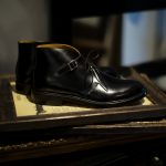 Cuervo (クエルボ) Derringer Cordovan(デリンジャー コードバン)　Shell Cordovan シェルコードバンレザー Goodyear Welt Process  Double Leather Sole Chukka Boots チャッカブーツ  BLACK(ブラック・BLK) MADE IN JAPAN(日本製) 2018 春夏新作のイメージ