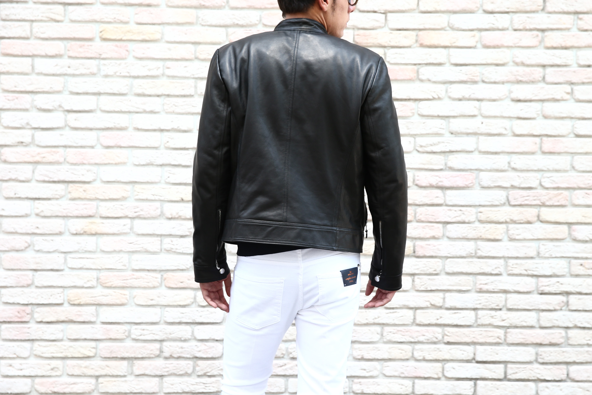 EMMETI (エンメティ) ANDREA (アンドレア) Lambskin Nappa Leather ラムナッパレザー 中綿入り シングル ライダース ジャケット NERO (ブラック・190/1) Made in italy (イタリア製) 2018 秋冬　【ご予約受け付け中】　emmeti juri ユリ 愛知 名古屋 Alto e Diritto アルト エ デリット レザージャケット シングルレザー