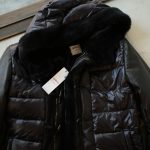 EMMETI (エンメティ) FERNANDO (フェルナンド) Lambskin Nappa Leather × Mouton × Nylon (ラムナッパレザー × ムートン × ナイロン) ムートンダウンジャケット NERO (ブラック・190/1) Made in italy (イタリア製) 2018 秋冬のイメージ