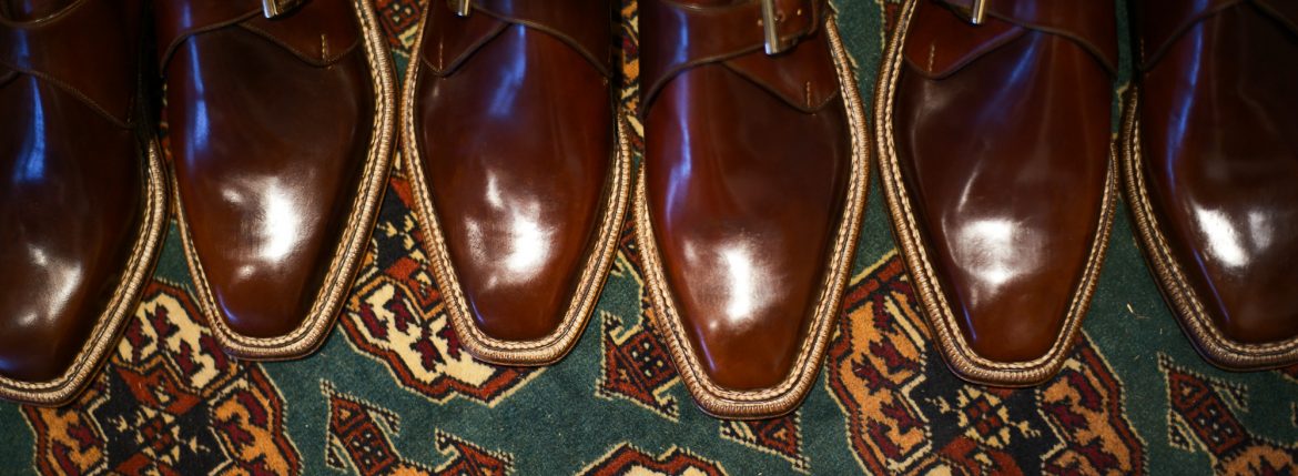 ENZO BONAFE (エンツォボナフェ) 【ART.3721】Single Monk Strap Shoes シングルモンクストラップシューズ CORDOVAN コードバン ノルベジェーゼ製法 ドレスシューズ No.4(#4) made in italy (イタリア製) 2018 春夏新作のイメージ