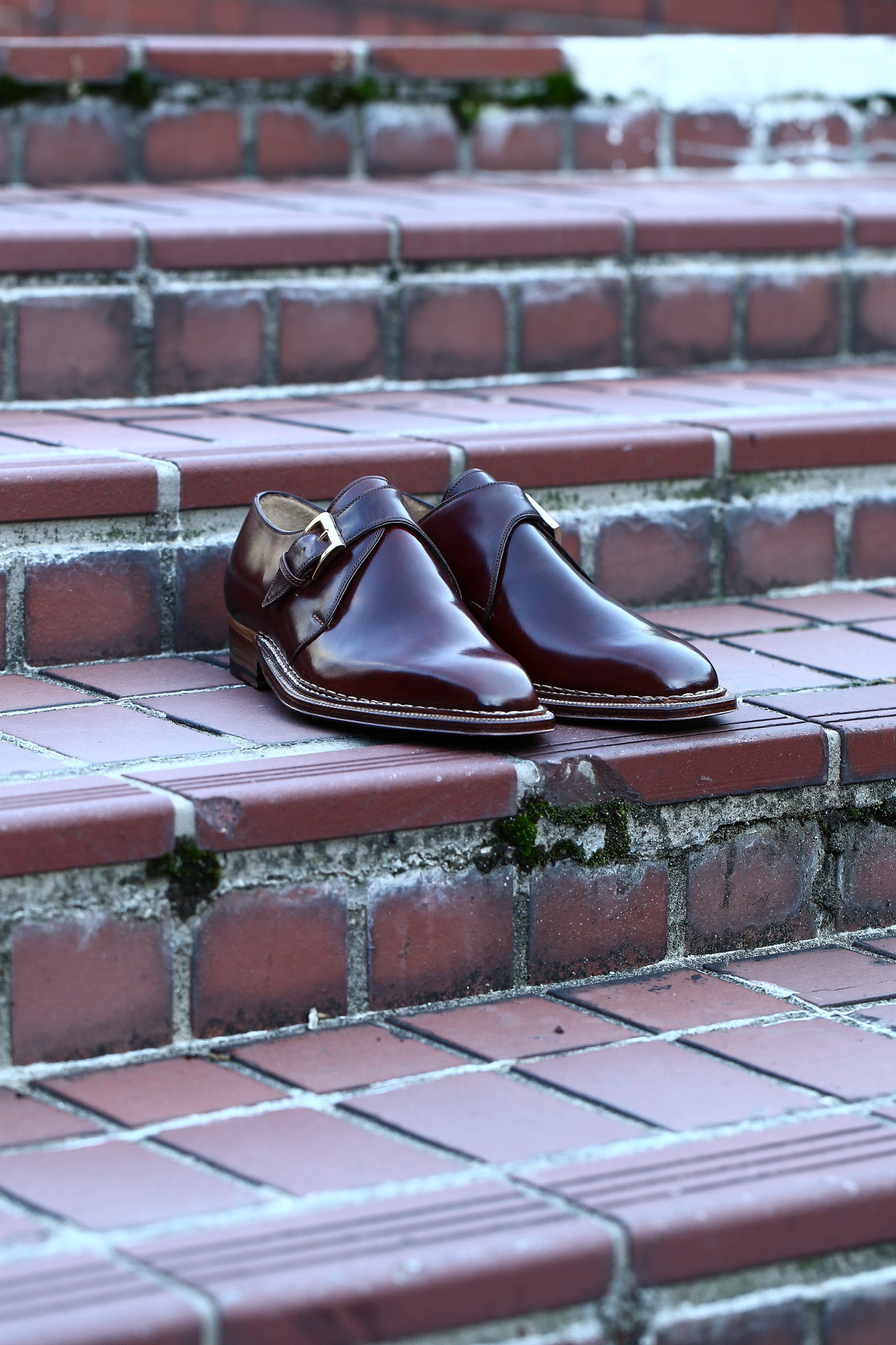 ENZO BONAFE (エンツォボナフェ) 【ART.3721】Single Monk Strap Shoes シングルモンクストラップシューズ CORDOVAN コードバン ノルベジェーゼ製法 ドレスシューズ No.4(#4) made in italy (イタリア製) 2018 春夏新作 愛知 名古屋 Alto e Diritto アルト エ デリット enzobonafe コードバン no4 ナンバーフォー